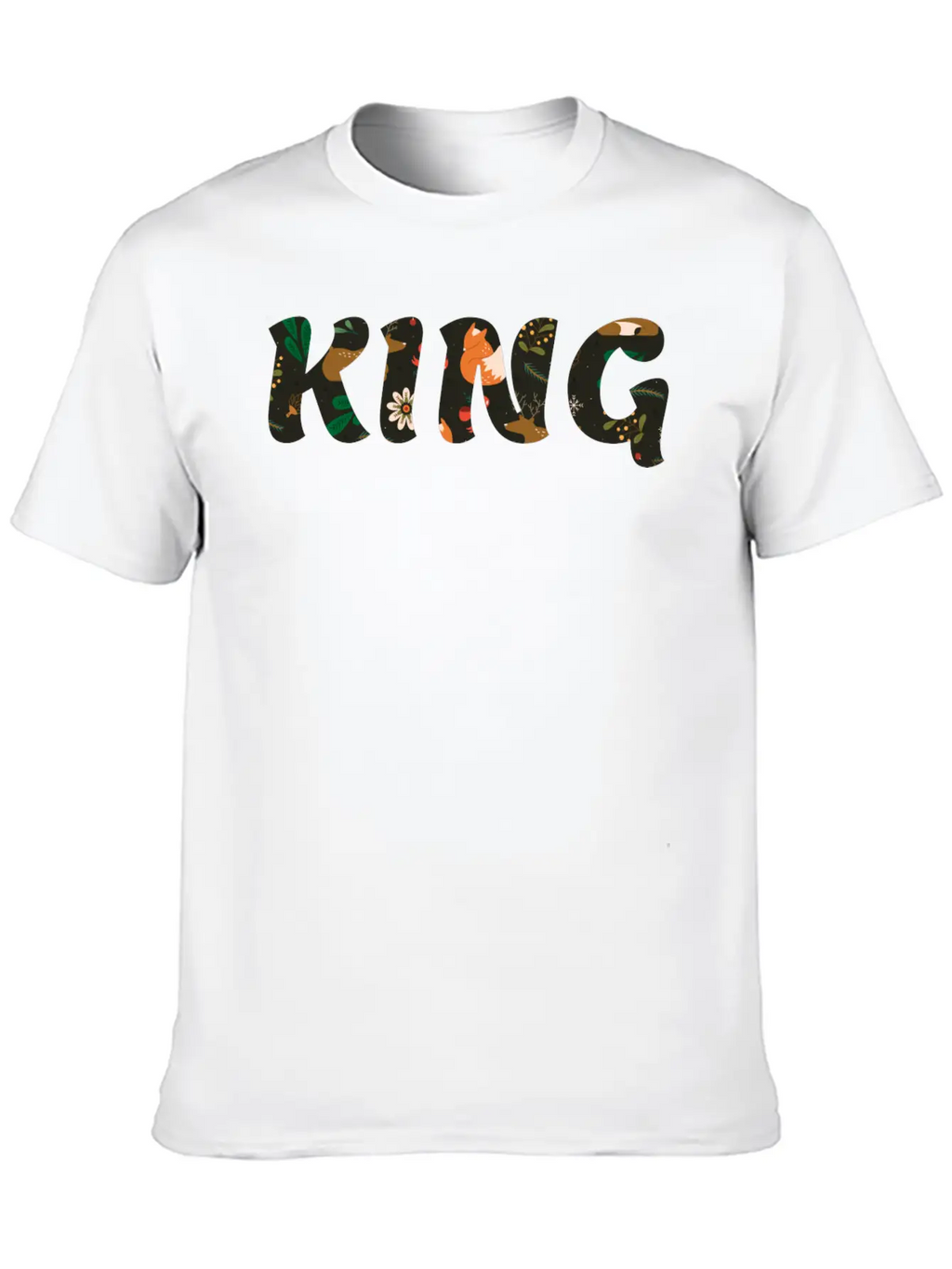 KING Casual Graphic T-Shirt – Simple And Comfortable Daily Wear