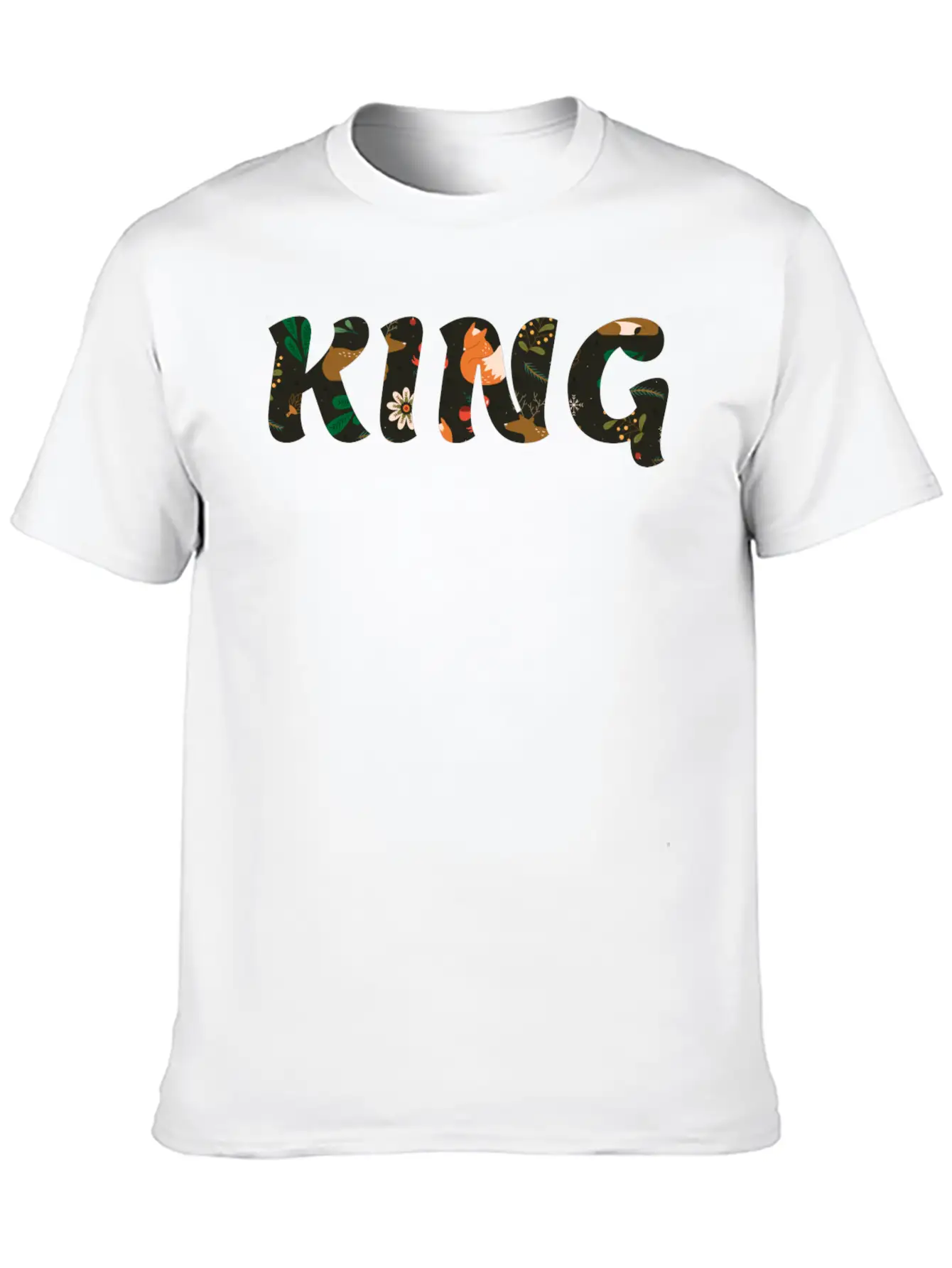 KING Casual Graphic T-Shirt – Simple And Comfortable Daily Wear