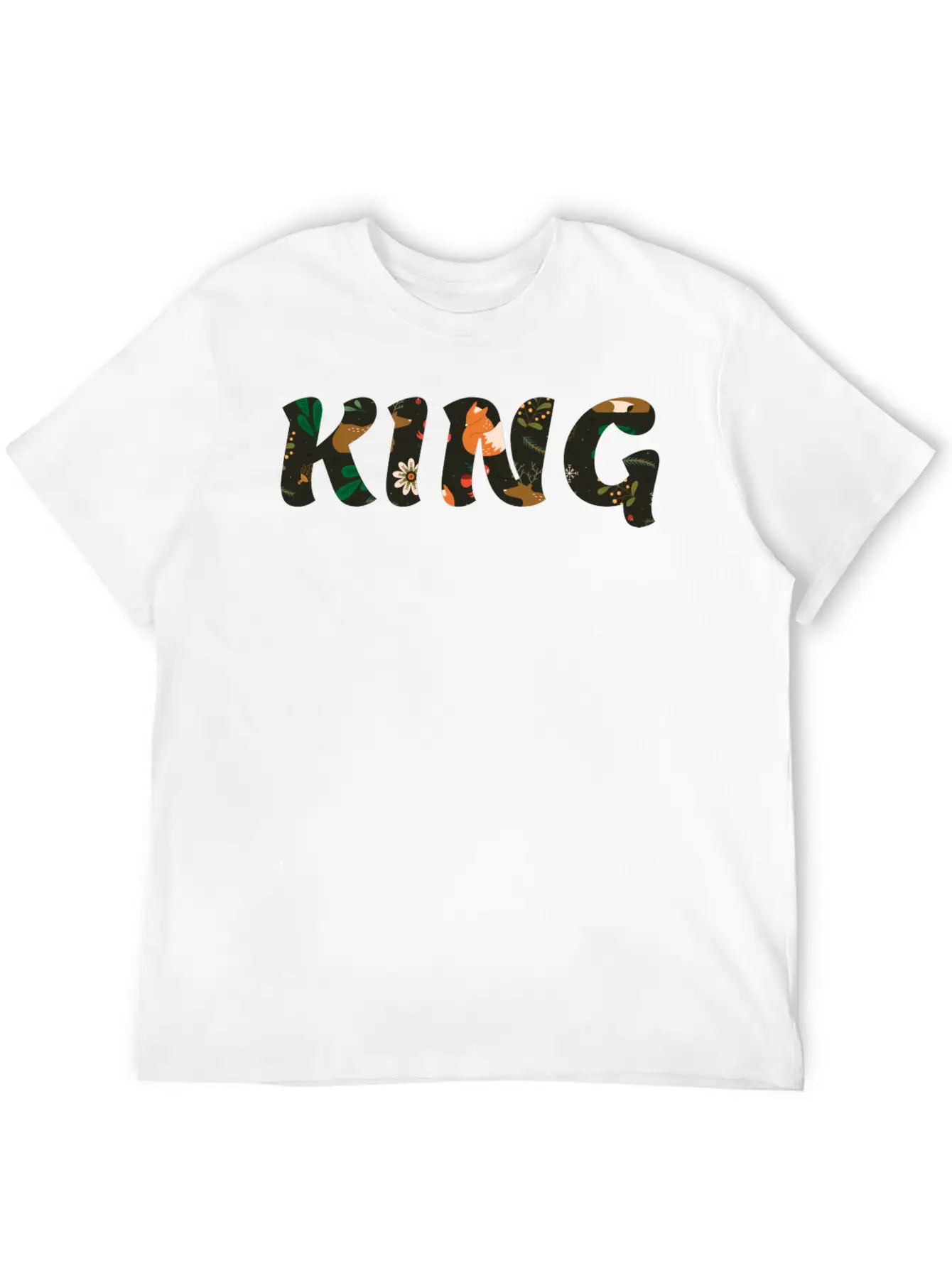 KING Casual Graphic T-Shirt – Simple And Comfortable Daily Wear