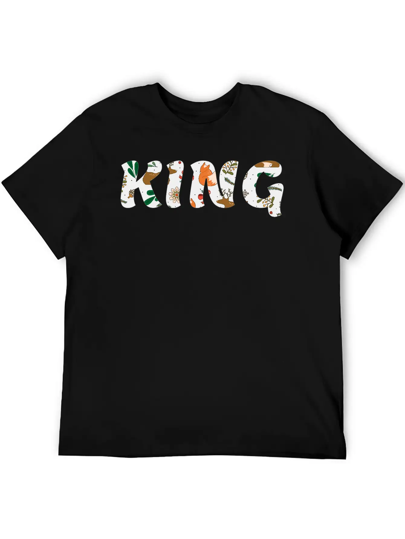 KING Casual Graphic T-Shirt – Simple And Comfortable Daily Wear