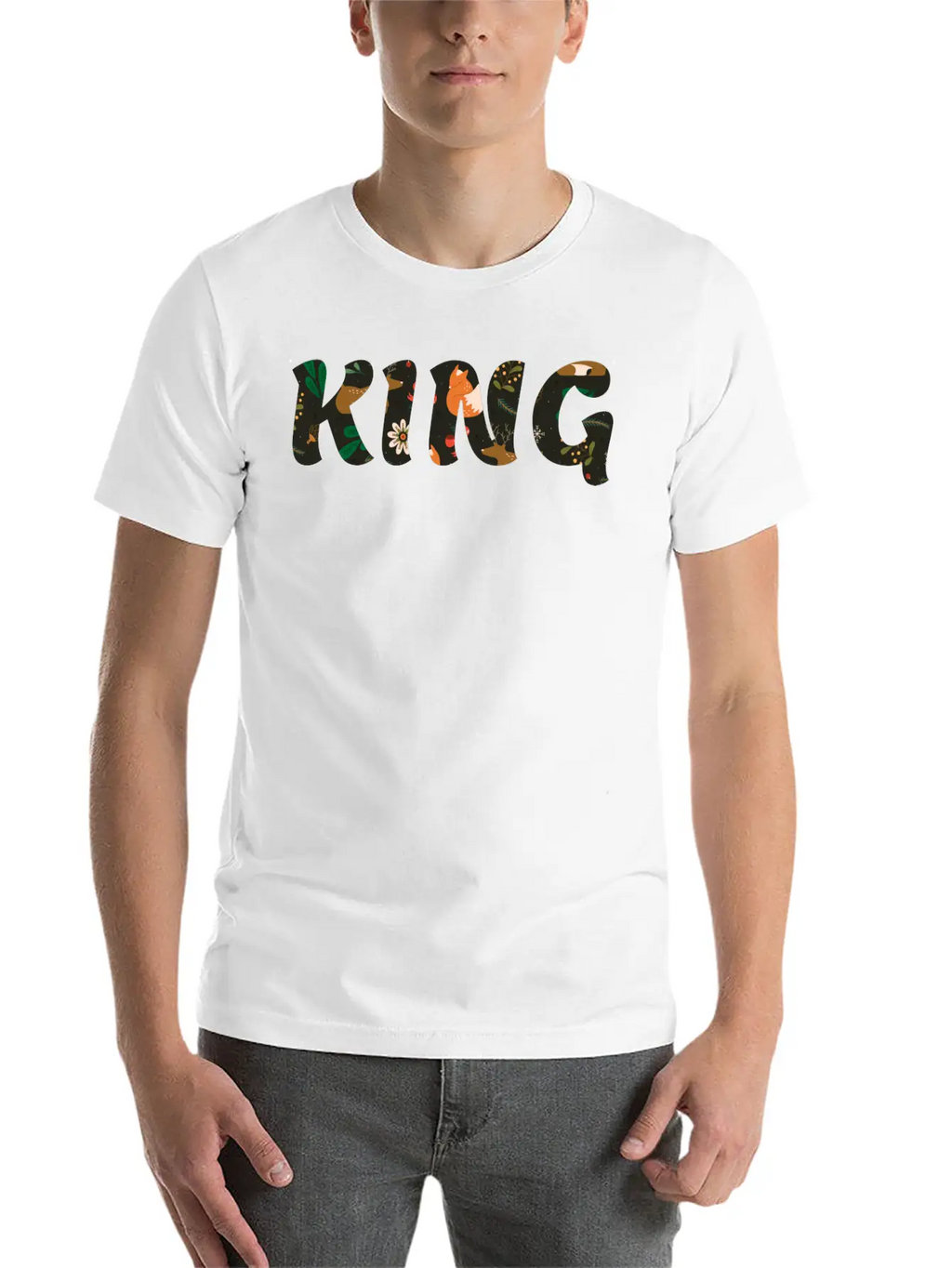 KING Casual Graphic T-Shirt – Simple And Comfortable Daily Wear