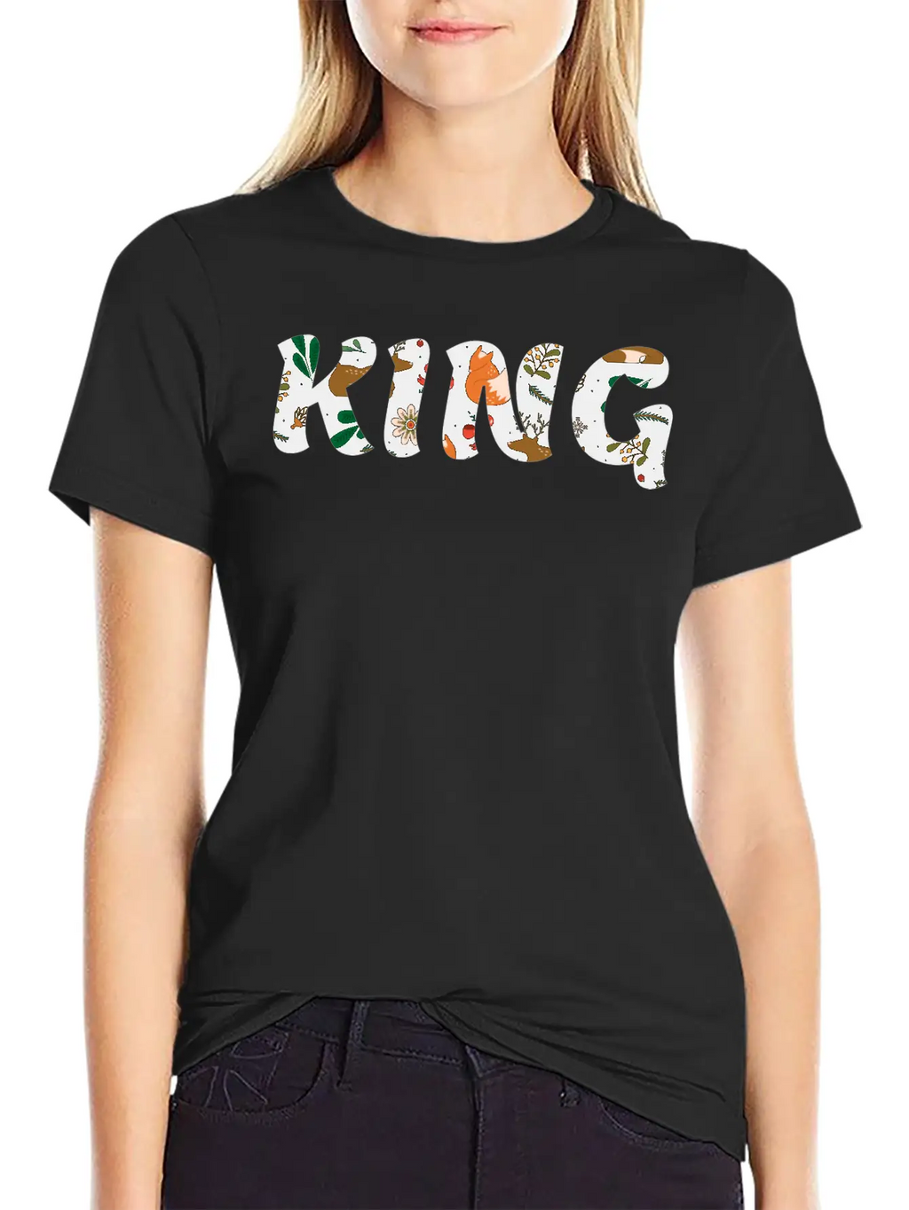 KING Casual Graphic T-Shirt – Simple And Comfortable Daily Wear