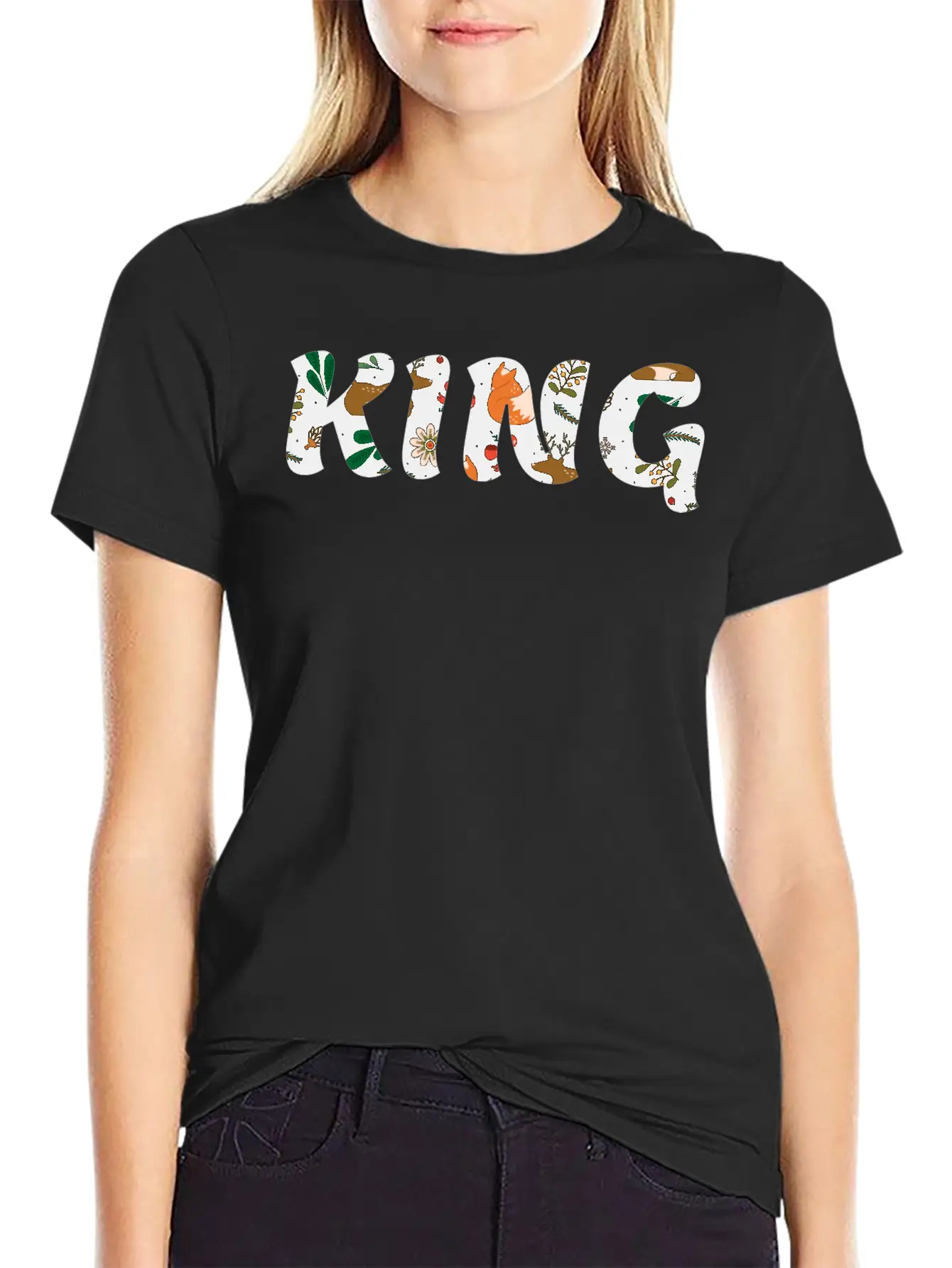 KING Casual Graphic T-Shirt – Simple And Comfortable Daily Wear