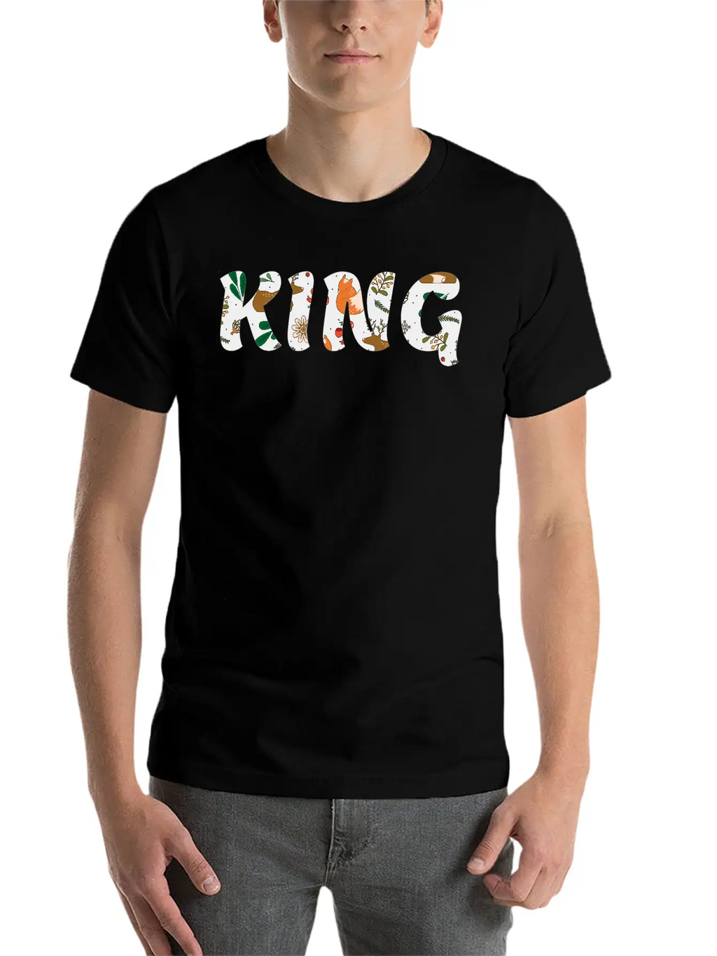 KING Casual Graphic T-Shirt – Simple And Comfortable Daily Wear