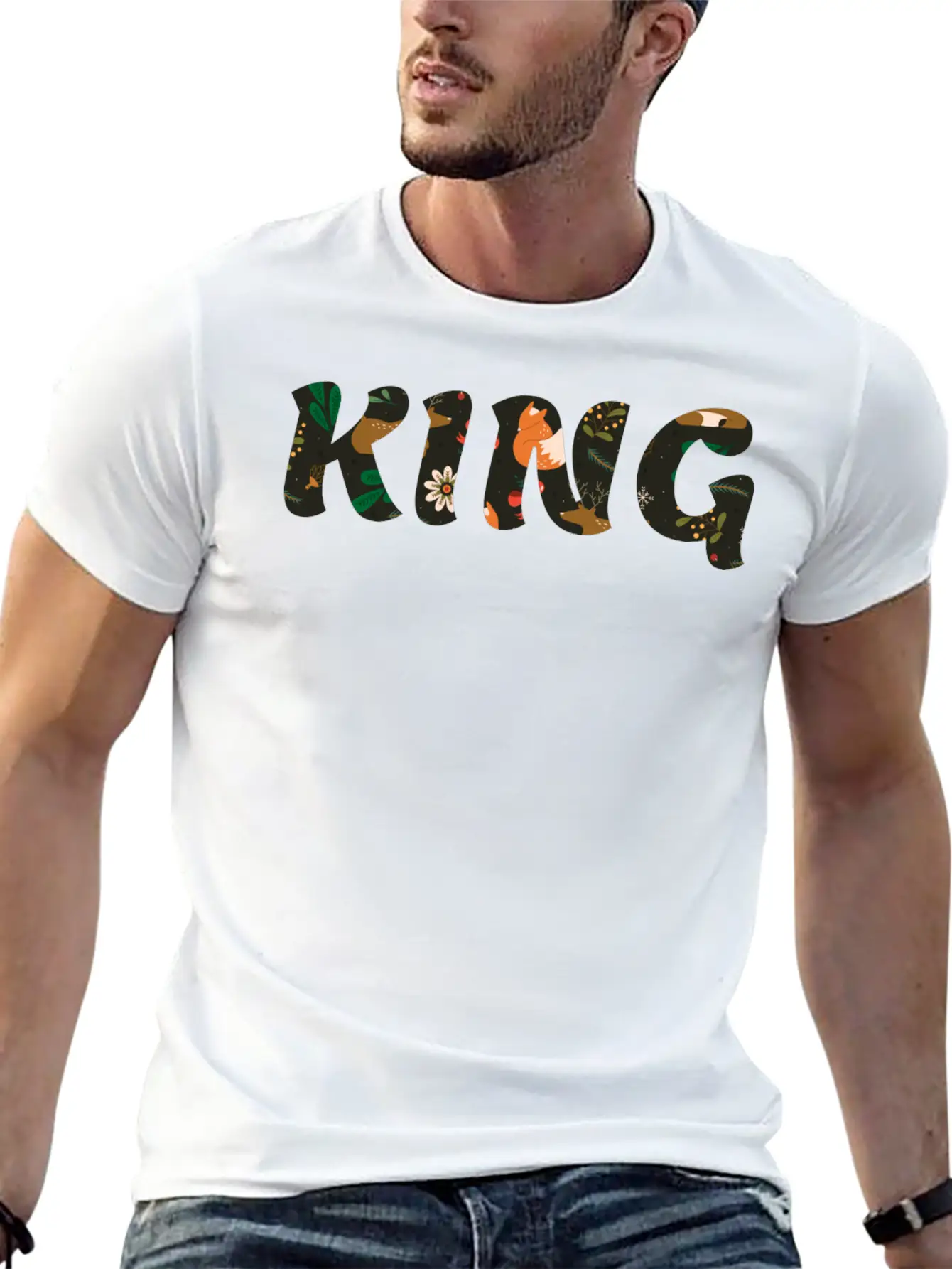 KING Casual Graphic T-Shirt – Simple And Comfortable Daily Wear