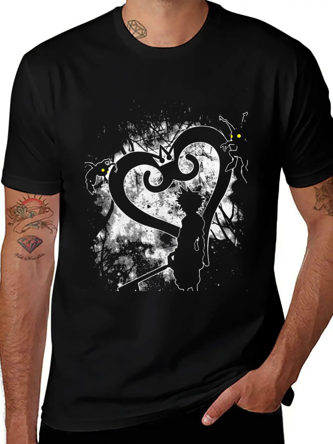 Kingdom Hearts Fan T-shirt Casual Graphic T-Shirt – Simple And Comfortable Daily Wear