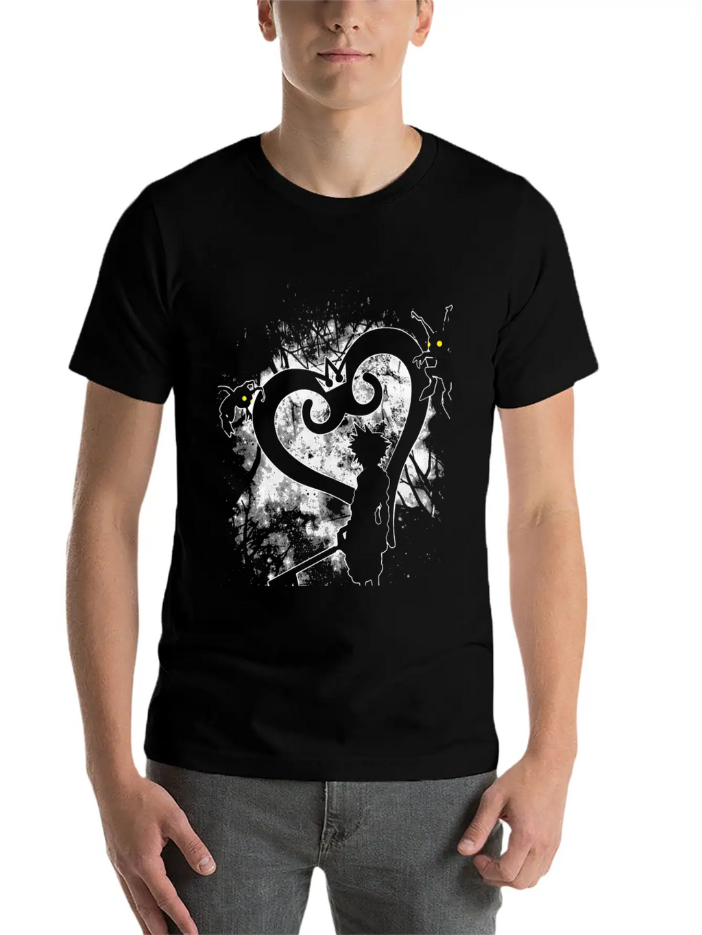 Kingdom Hearts Fan T-shirt Casual Graphic T-Shirt – Simple And Comfortable Daily Wear