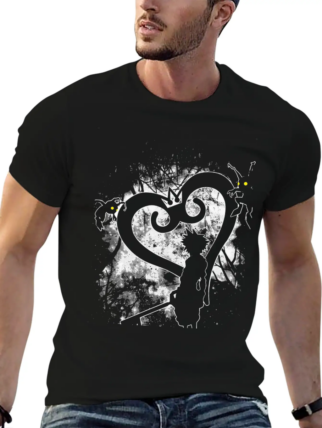 Kingdom Hearts Fan T-shirt Casual Graphic T-Shirt – Simple And Comfortable Daily Wear