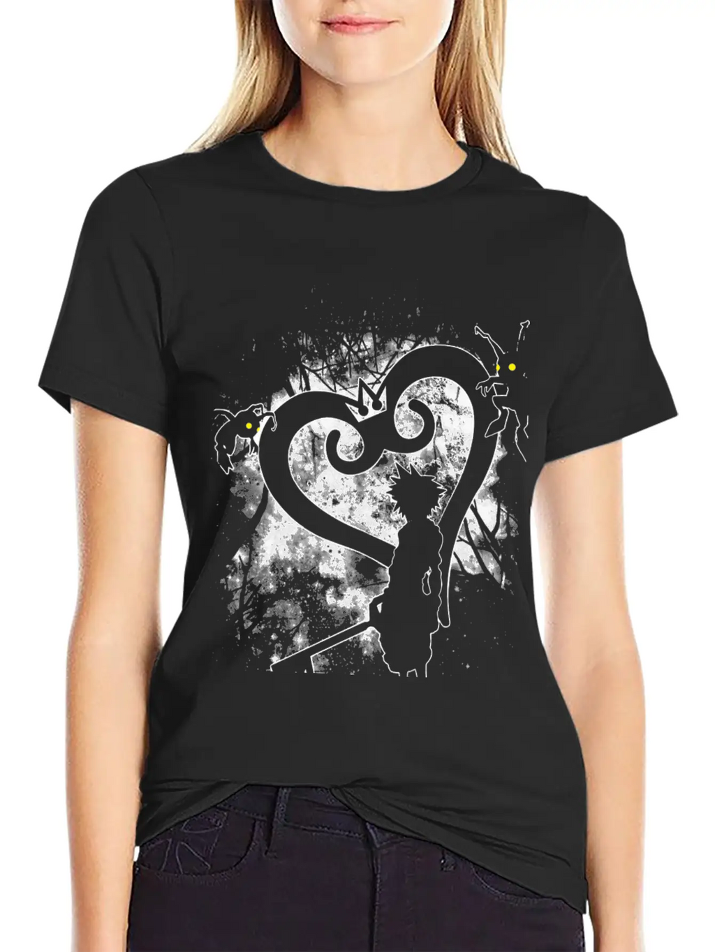 Kingdom Hearts Fan T-shirt Casual Graphic T-Shirt – Simple And Comfortable Daily Wear