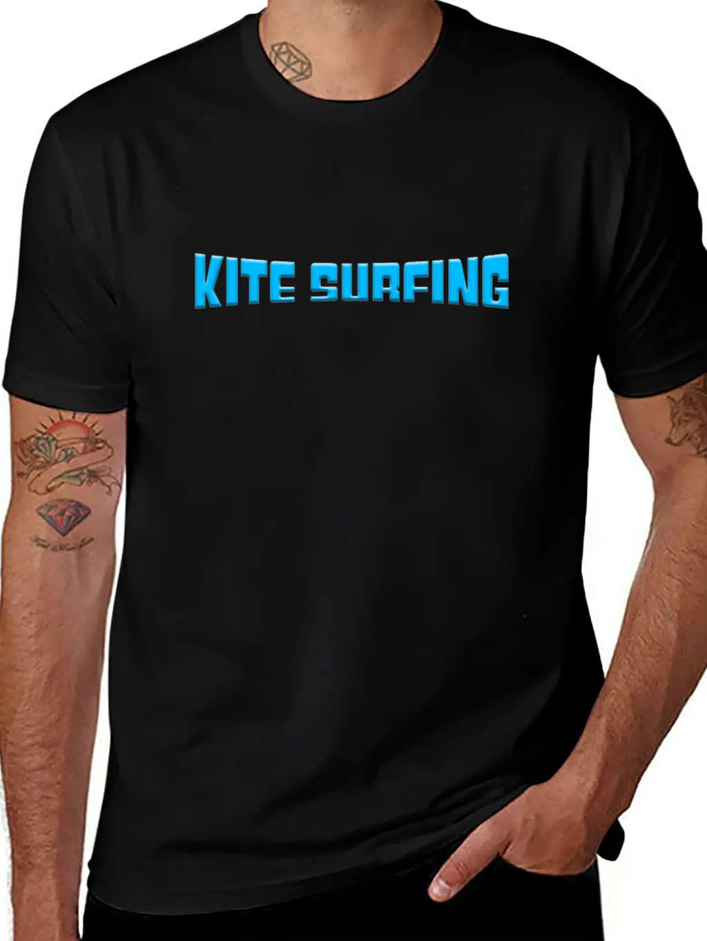 Kite Surfing Stylish Everyday T-Shirt – Unisex Basic Cotton Tee
