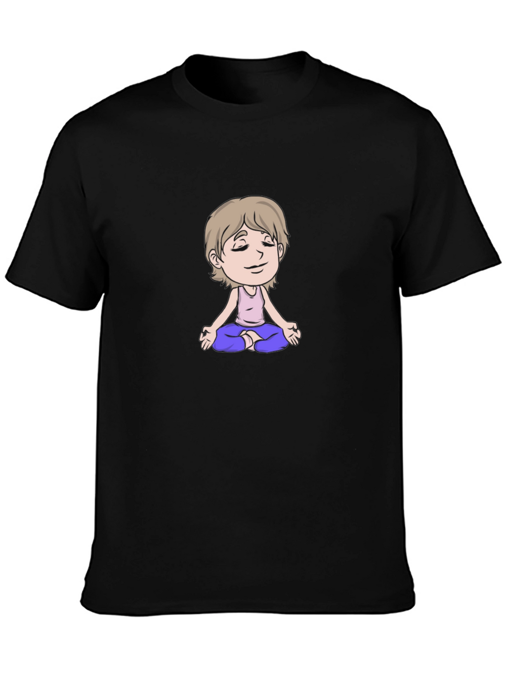 Meditating Cartoon T-Shirt