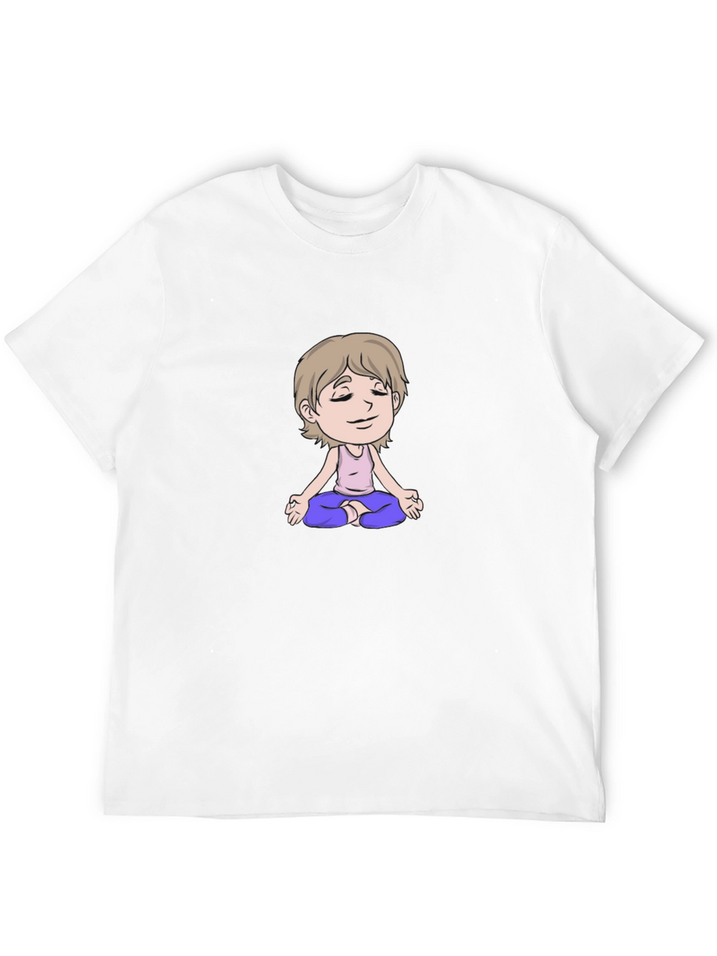 Meditating Cartoon T-Shirt