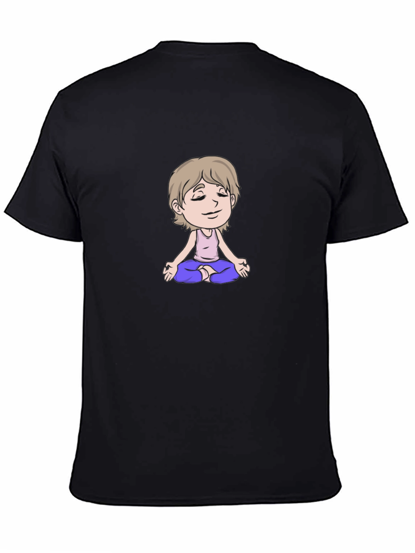 Meditating Cartoon T-Shirt