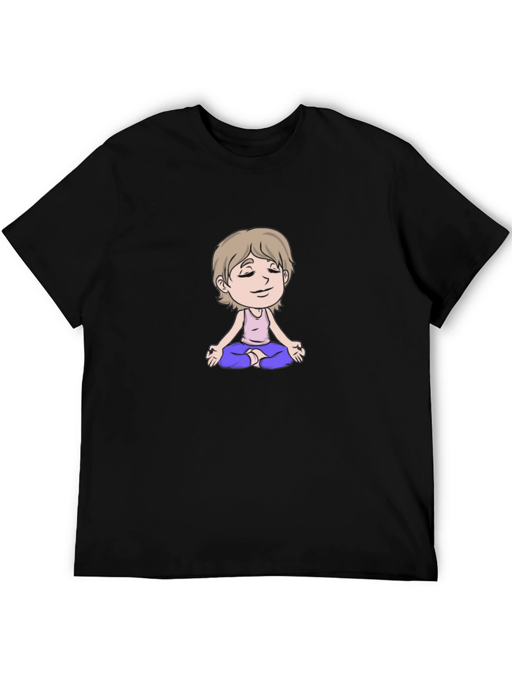 Meditating Cartoon T-Shirt