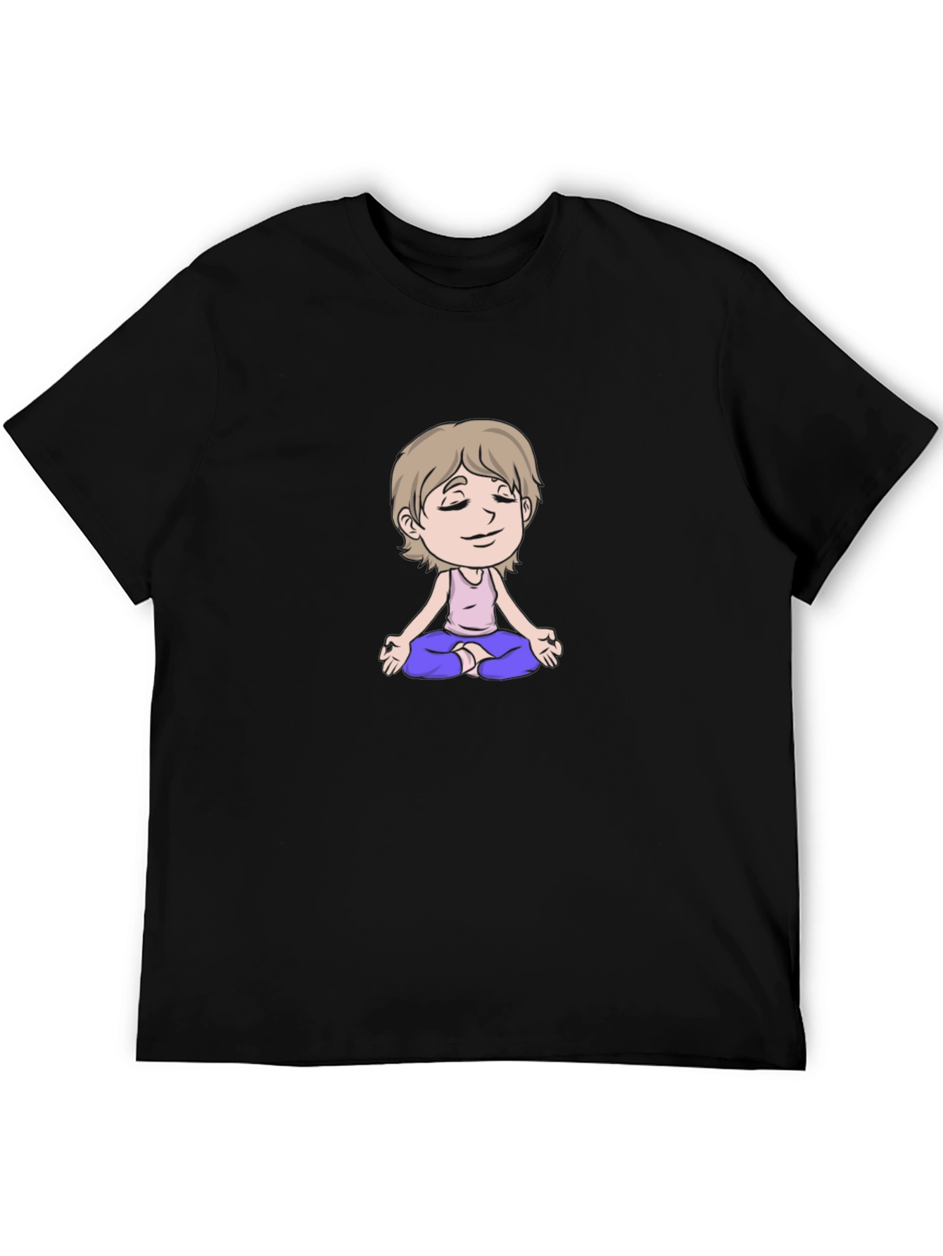 Meditating Cartoon T-Shirt