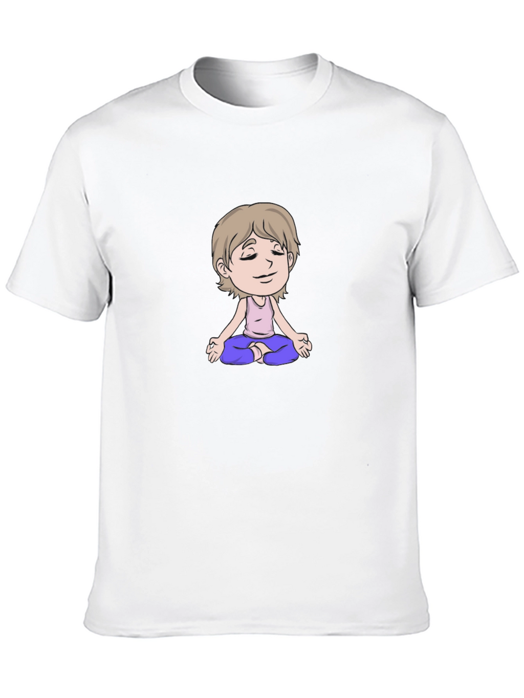 Meditating Cartoon T-Shirt