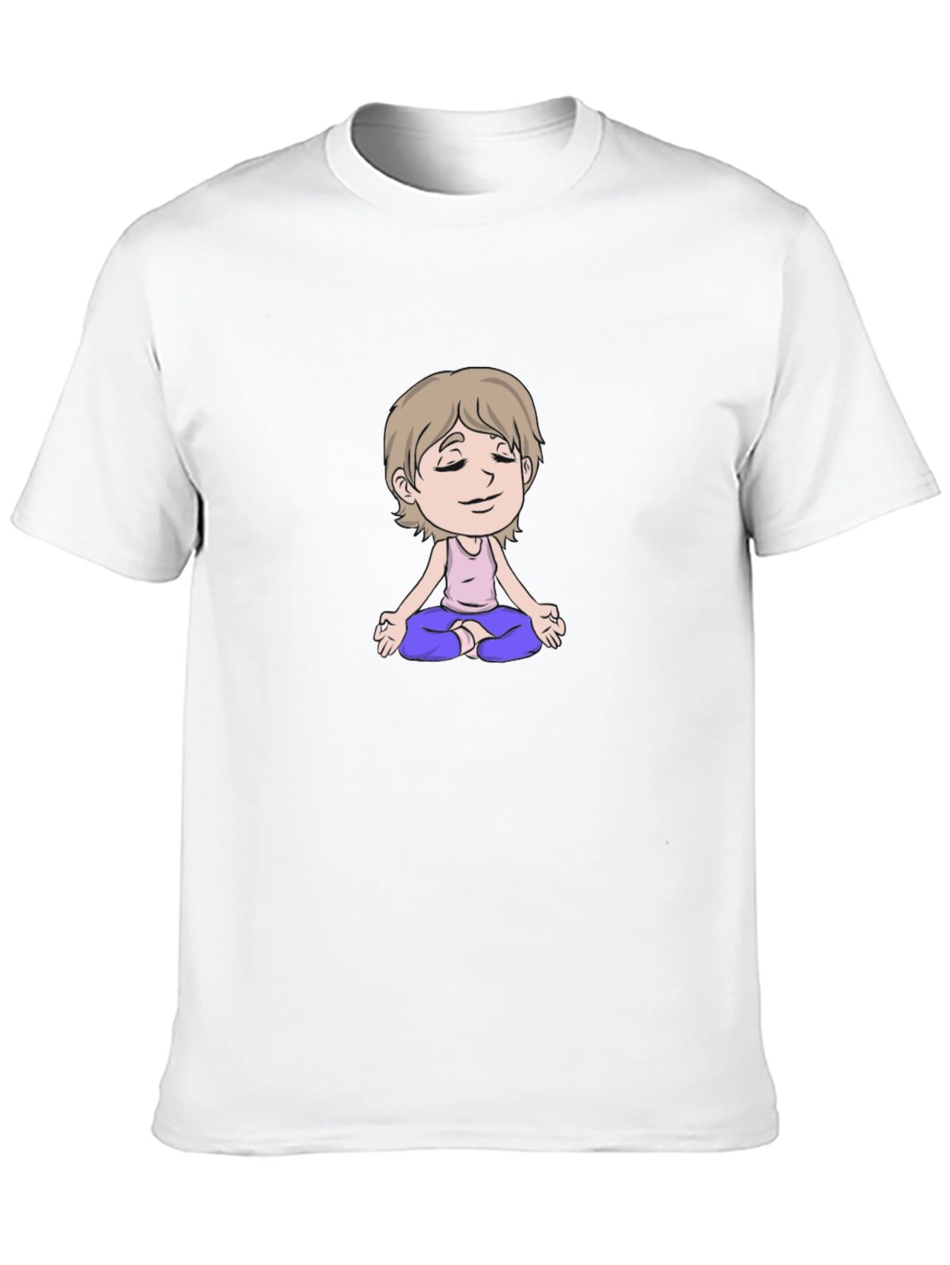 Meditating Cartoon T-Shirt