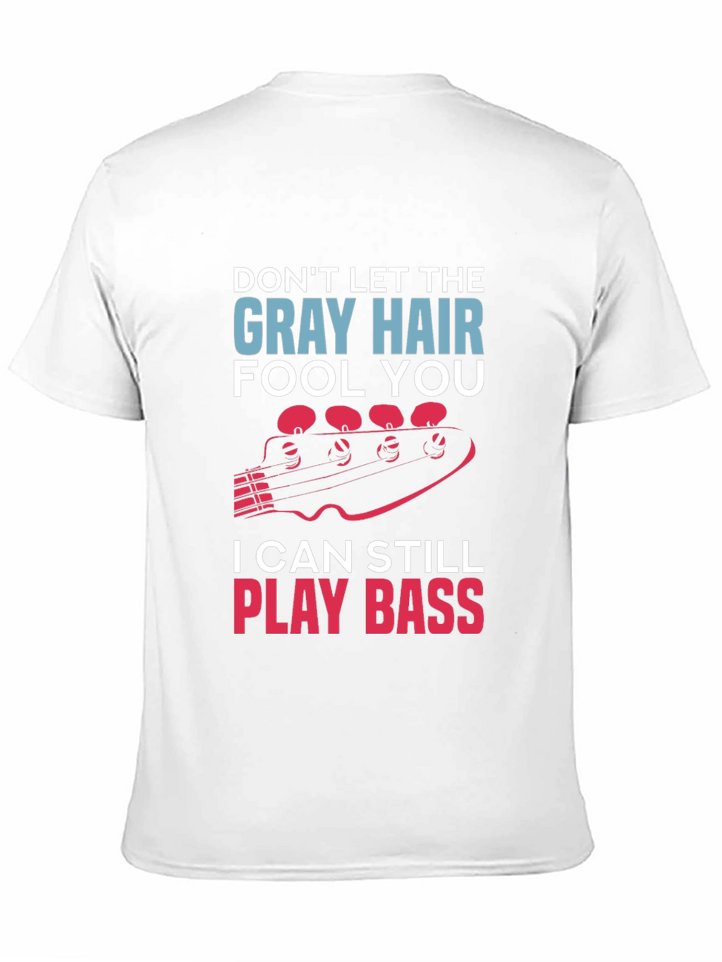 Gray Hair Bass Player T-Shirt