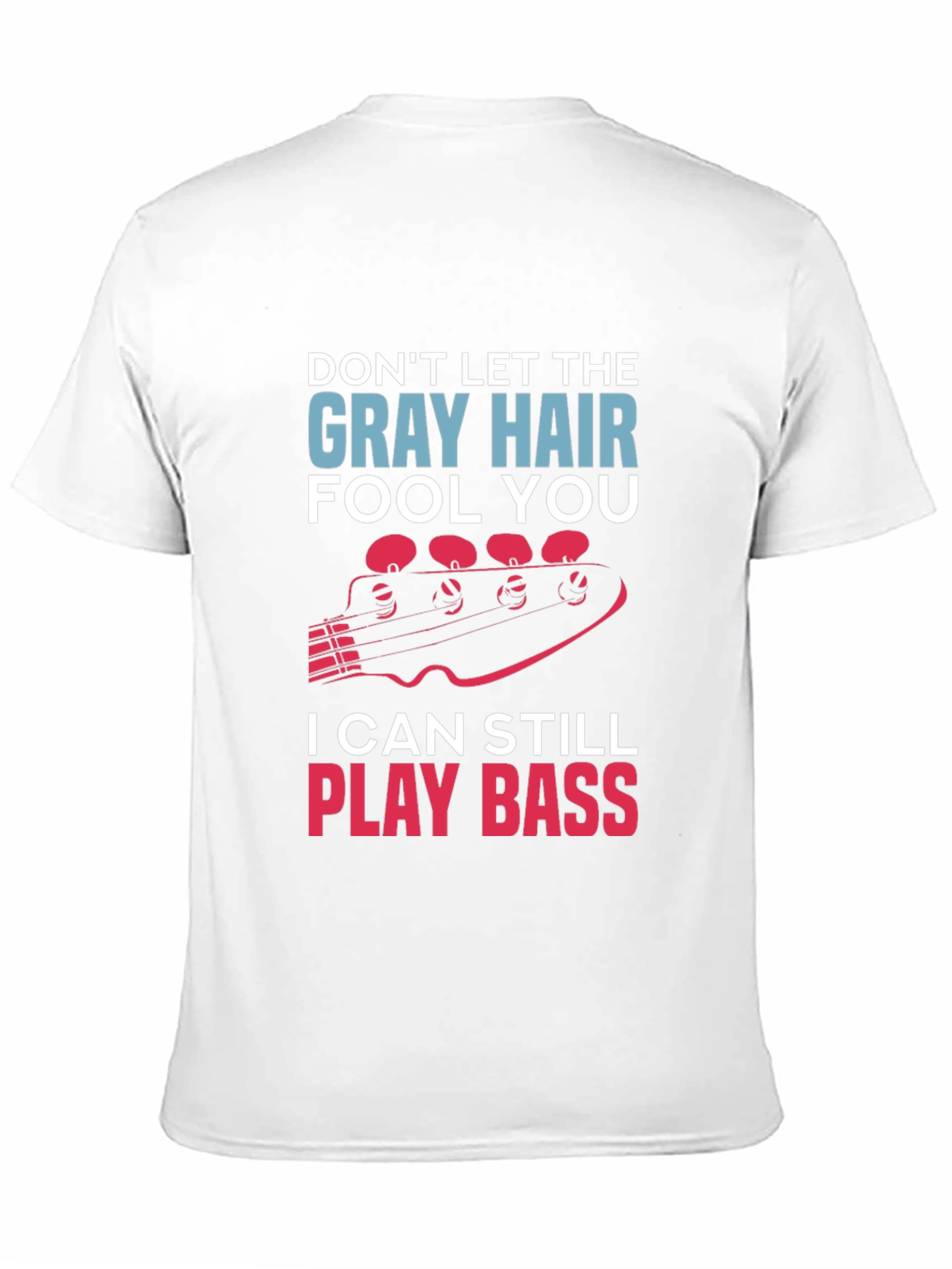 Gray Hair Bass Player T-Shirt