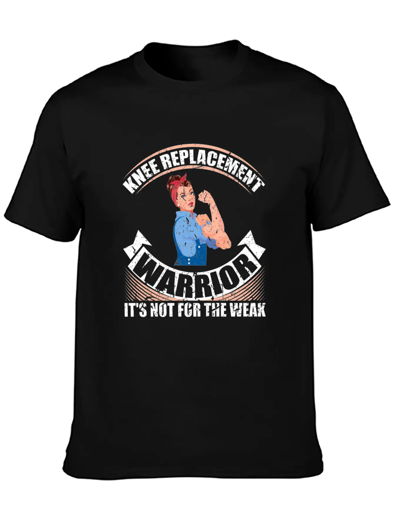 Knee Replacement Warrior Not For The Weak Recovery Casual Graphic T-Shirt – Simple And Comfortable Daily Wear