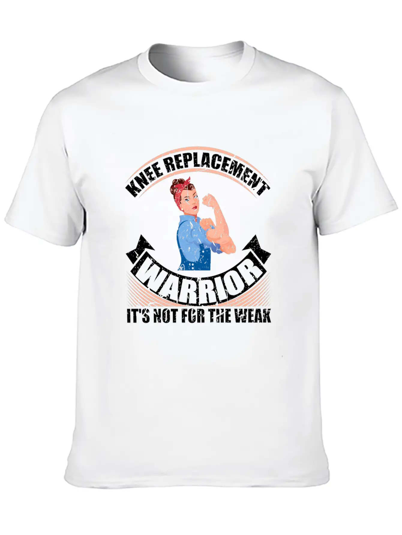 Knee Replacement Warrior Not For The Weak Recovery Casual Graphic T-Shirt – Simple And Comfortable Daily Wear