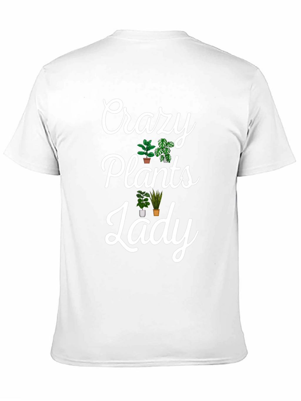 Crazy Plants Lady Graphic Tee - Novelty T-Shirt