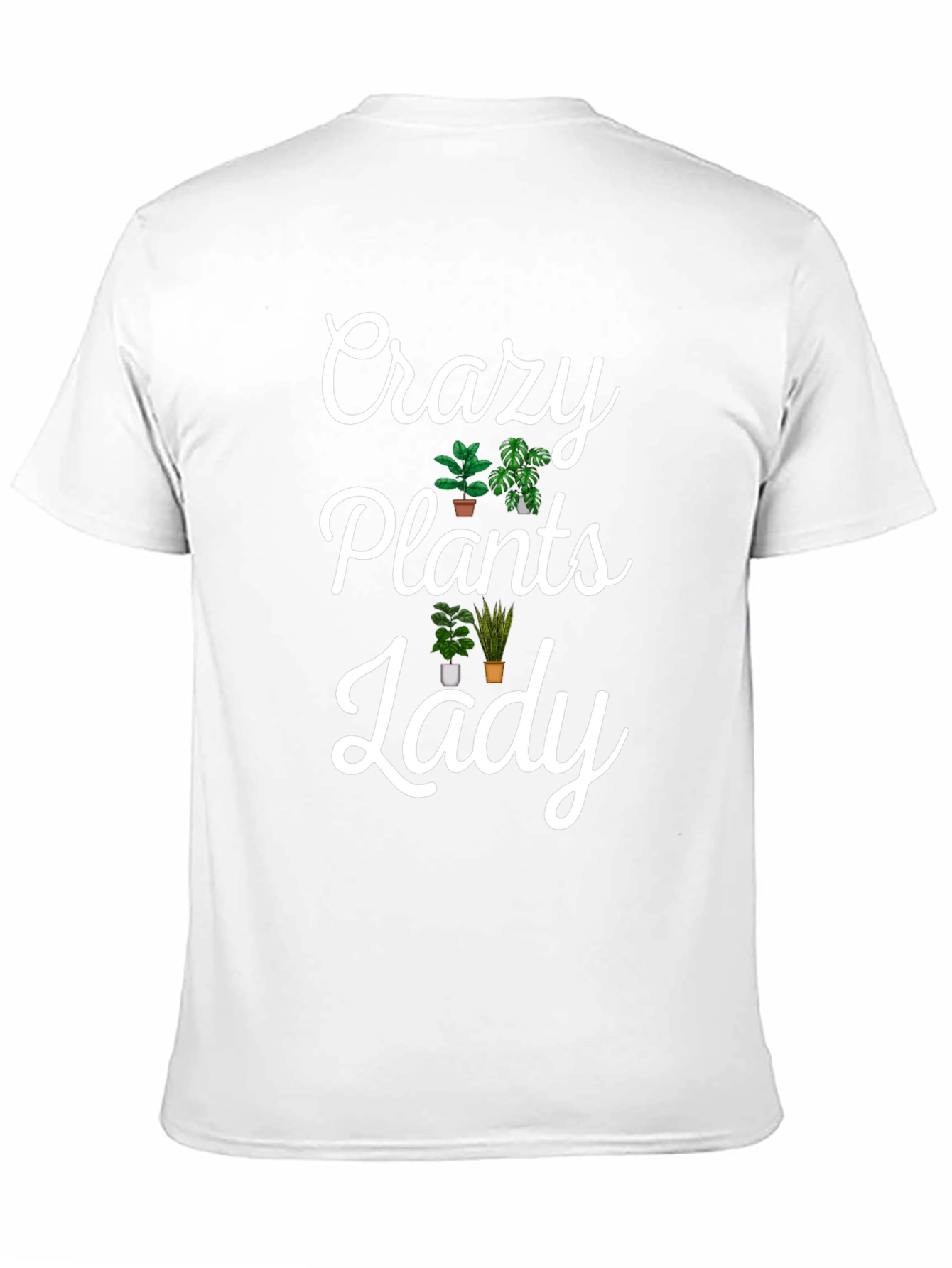 Crazy Plants Lady Graphic Tee - Novelty T-Shirt