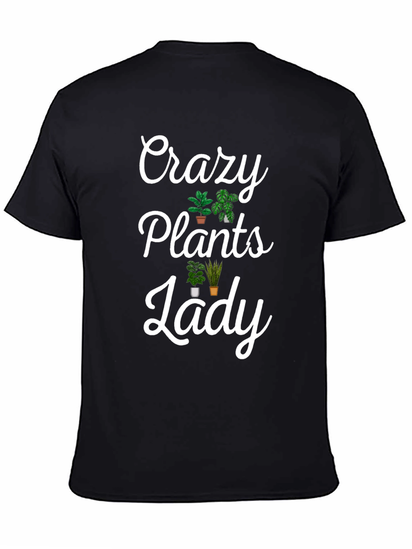 Crazy Plants Lady Graphic Tee - Novelty T-Shirt