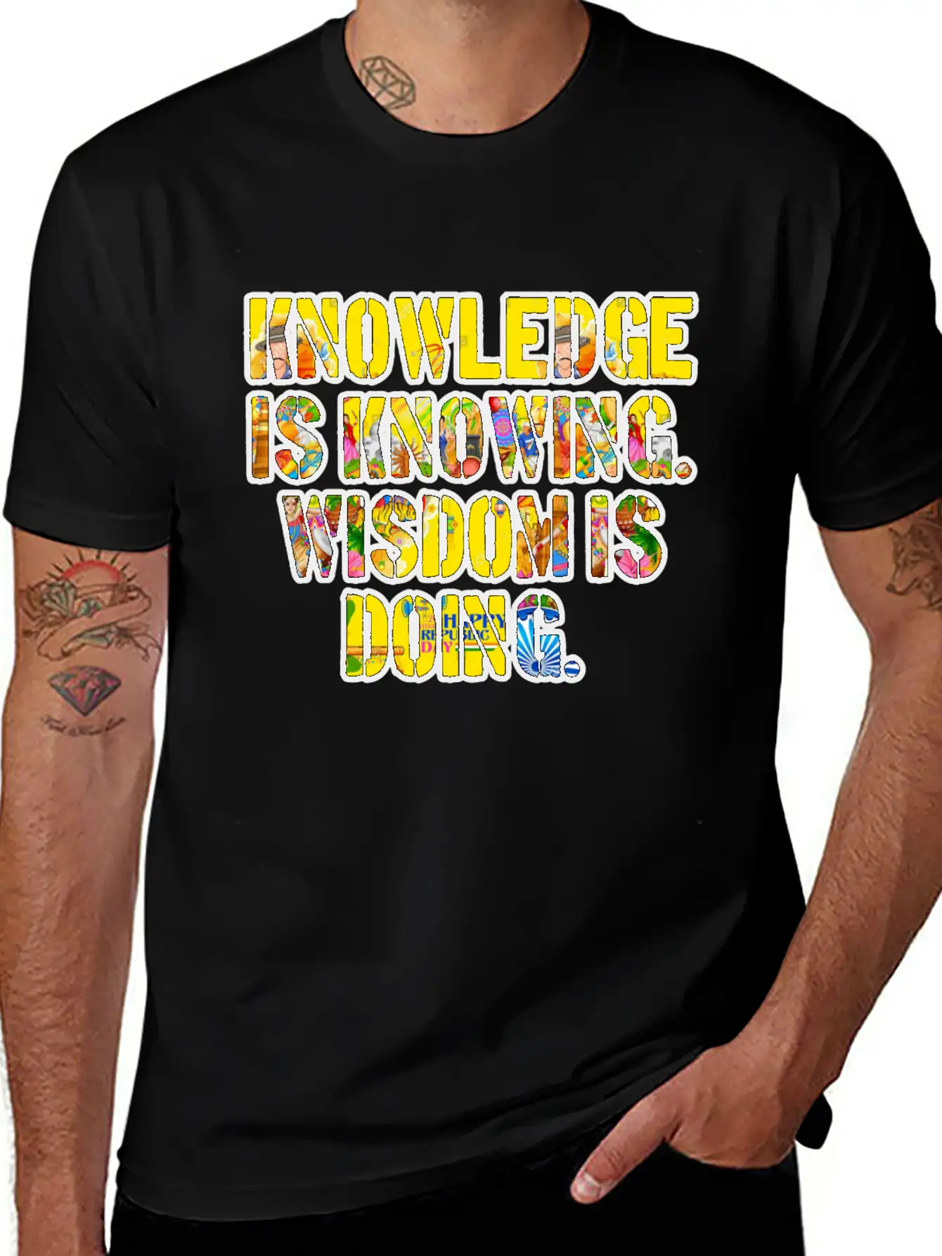 KnowledgeWisdom Unisex Casual T-Shirt – Clean Design For Daily Comfort