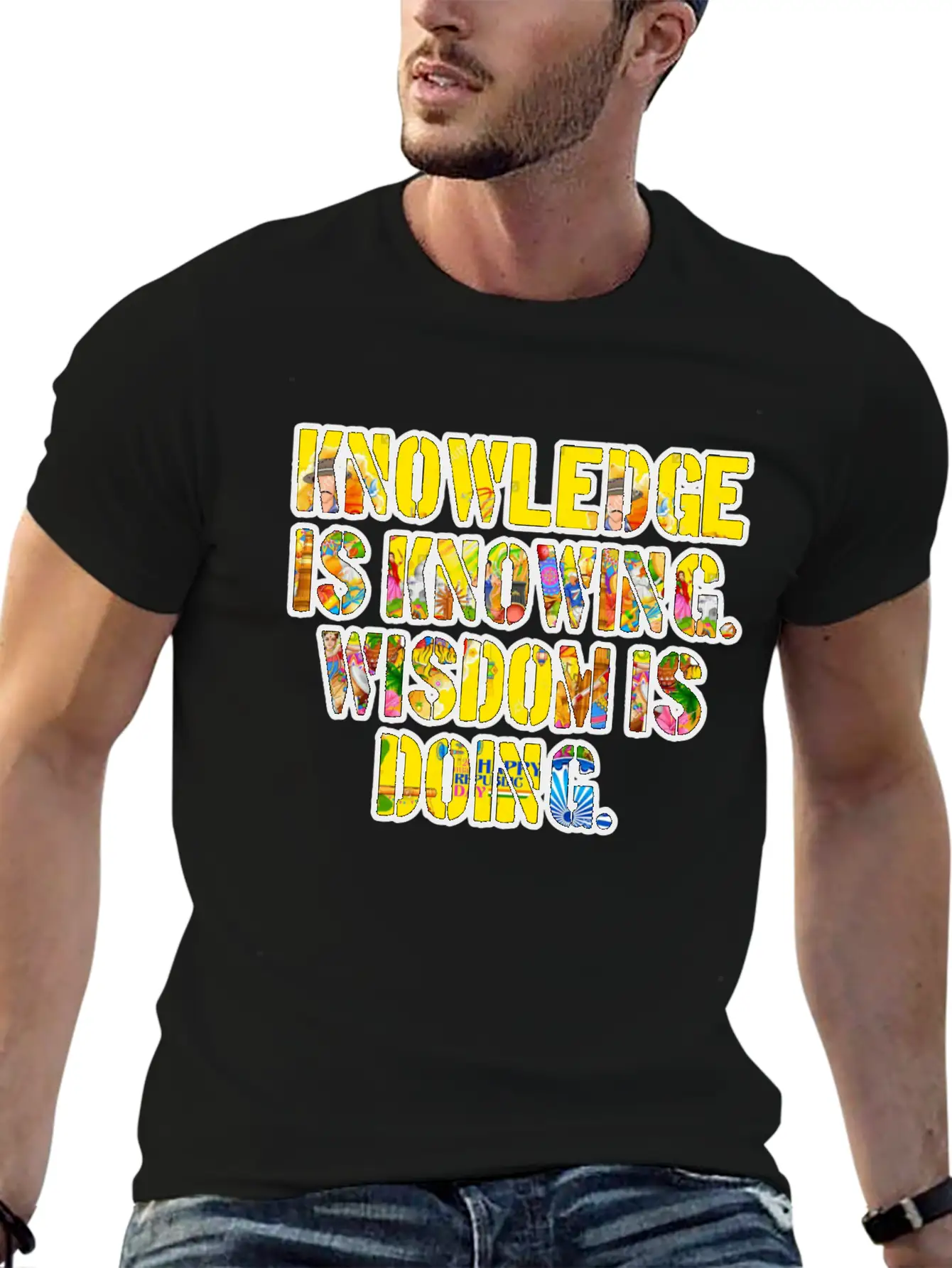 KnowledgeWisdom Unisex Casual T-Shirt – Clean Design For Daily Comfort