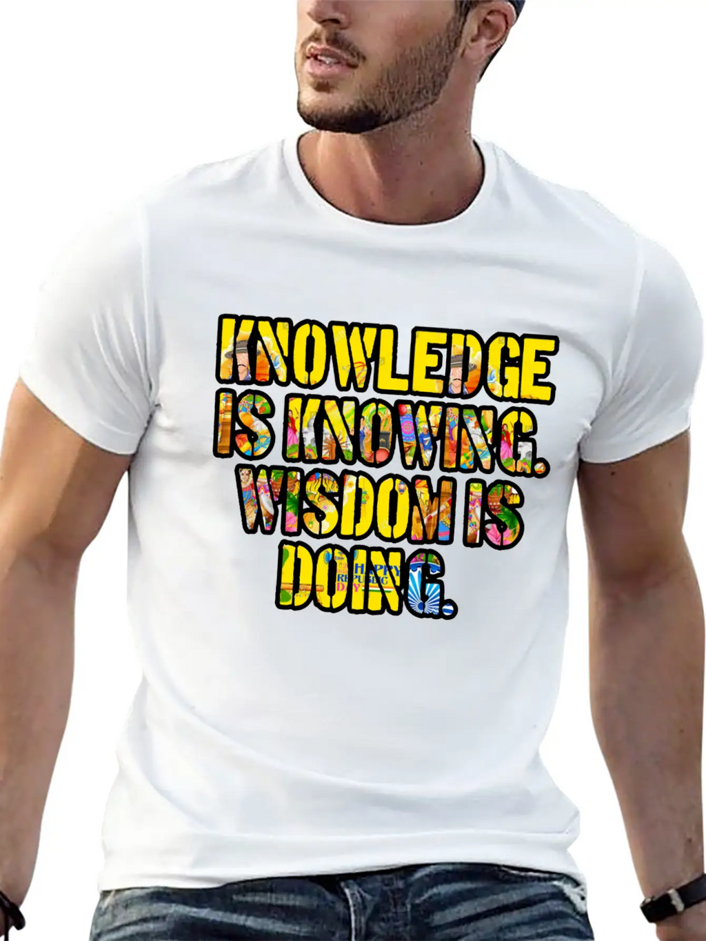 KnowledgeWisdom Unisex Casual T-Shirt – Clean Design For Daily Comfort