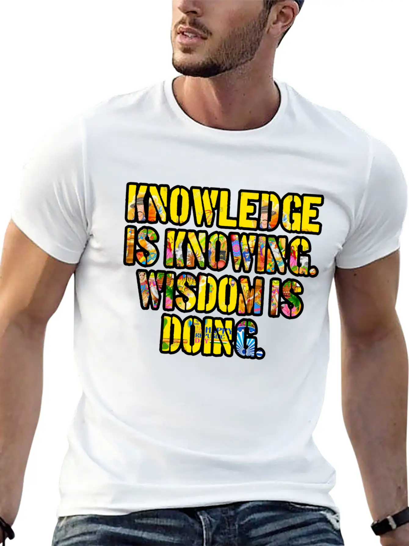 KnowledgeWisdom Unisex Casual T-Shirt – Clean Design For Daily Comfort