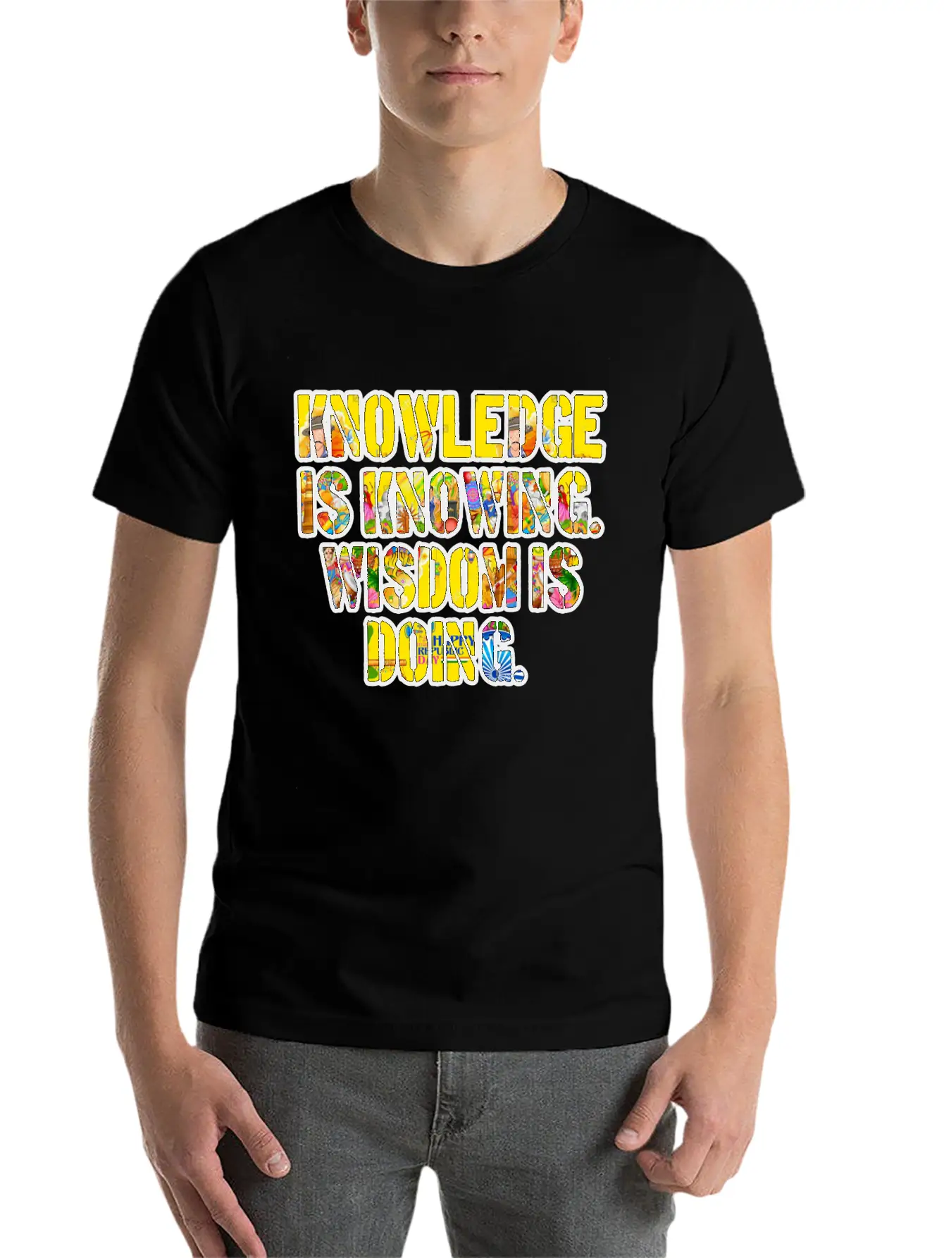 KnowledgeWisdom Unisex Casual T-Shirt – Clean Design For Daily Comfort
