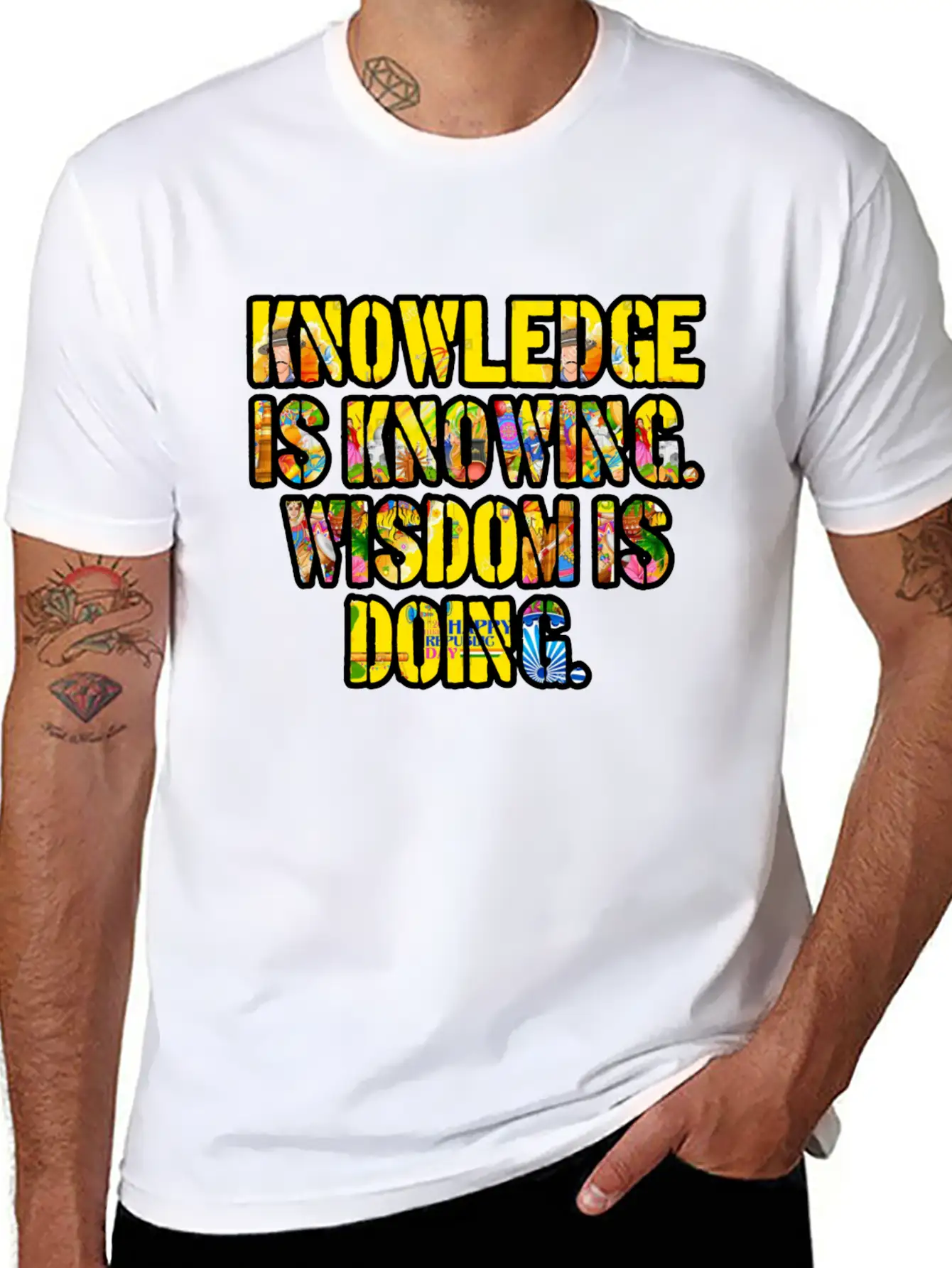 KnowledgeWisdom Unisex Casual T-Shirt – Clean Design For Daily Comfort