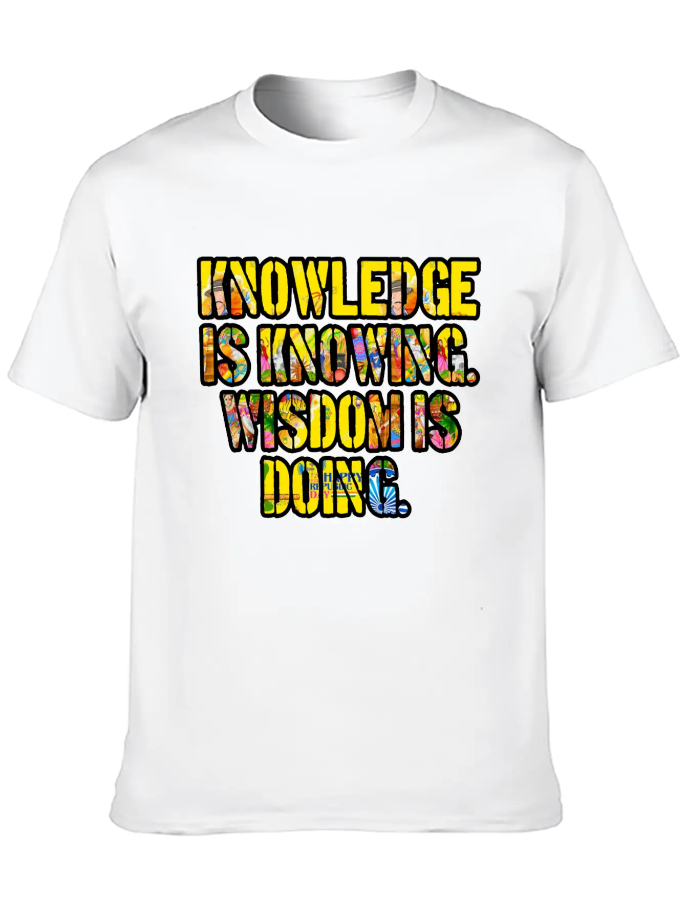 KnowledgeWisdom Unisex Casual T-Shirt – Clean Design For Daily Comfort