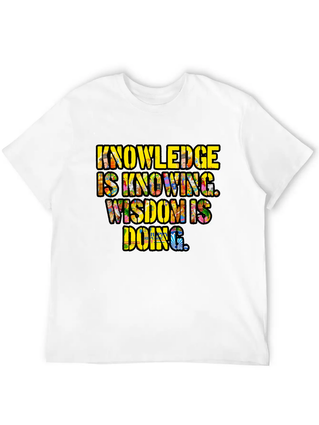 KnowledgeWisdom Unisex Casual T-Shirt – Clean Design For Daily Comfort