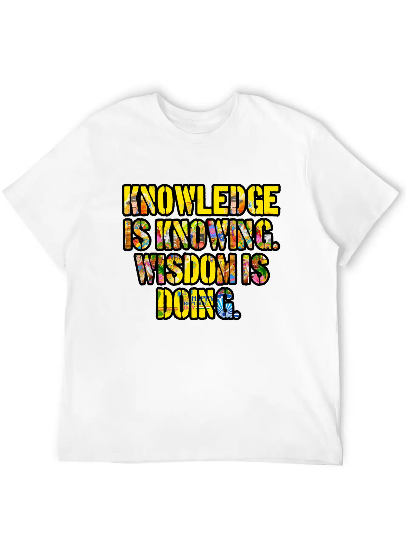 KnowledgeWisdom Unisex Casual T-Shirt – Clean Design For Daily Comfort