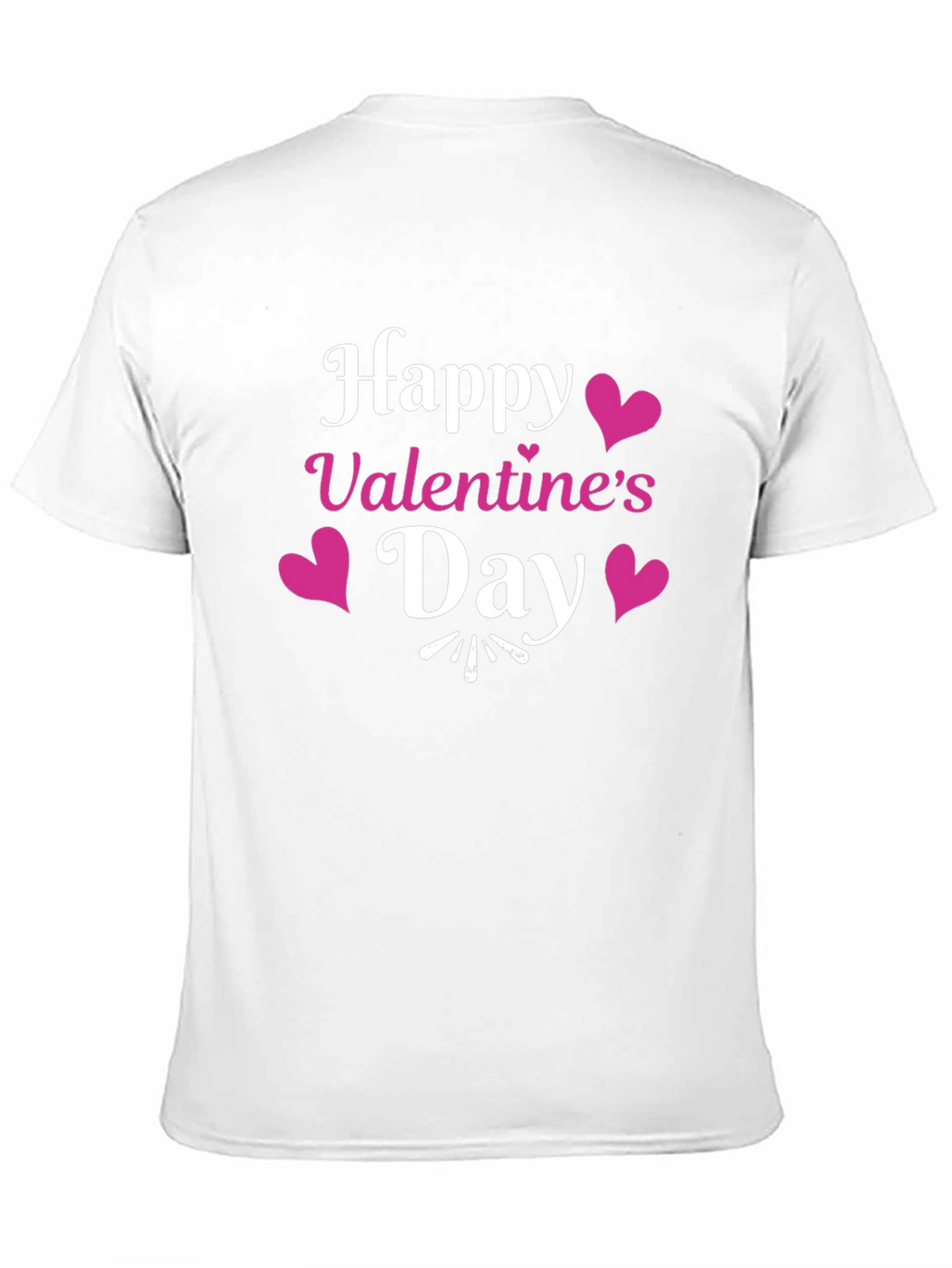 Happy Valentines Day Black T-Shirt