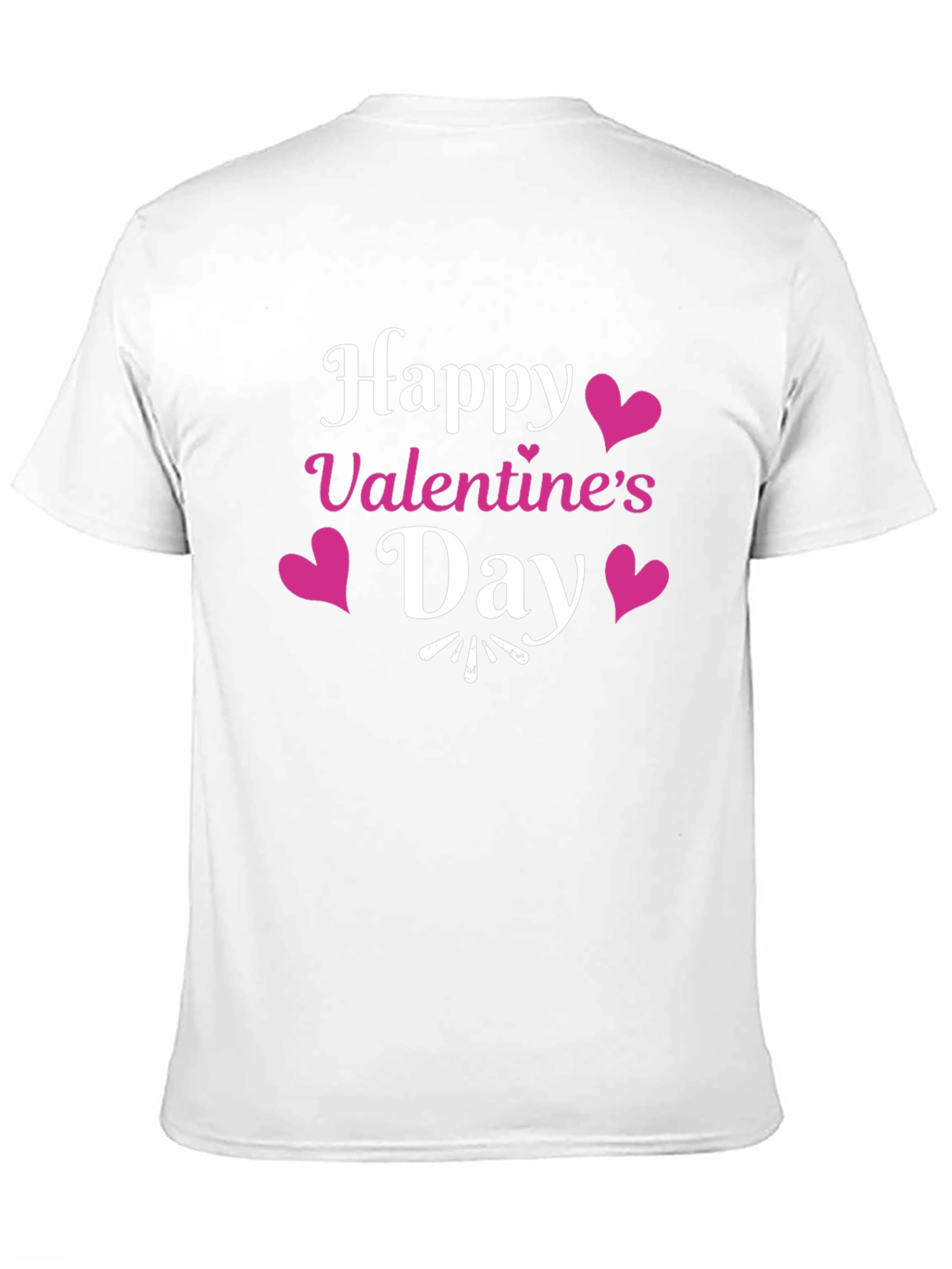 Happy Valentines Day Black T-Shirt