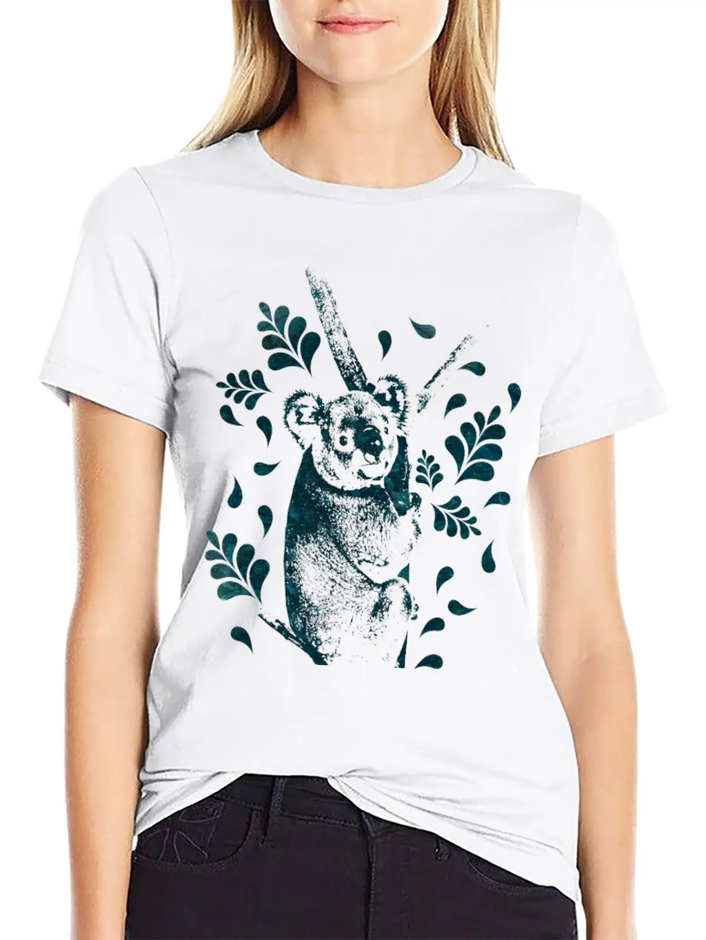 Koala Bear Digital Art Unisex Casual T-Shirt – Clean Design For Daily Comfort