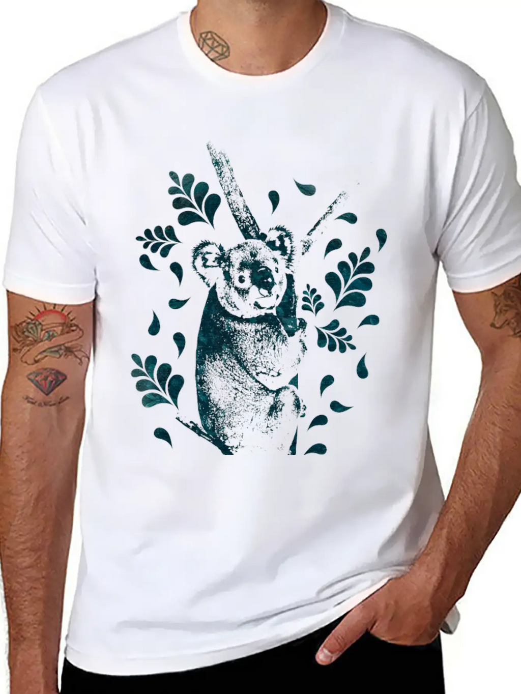 Koala Bear Digital Art Unisex Casual T-Shirt – Clean Design For Daily Comfort