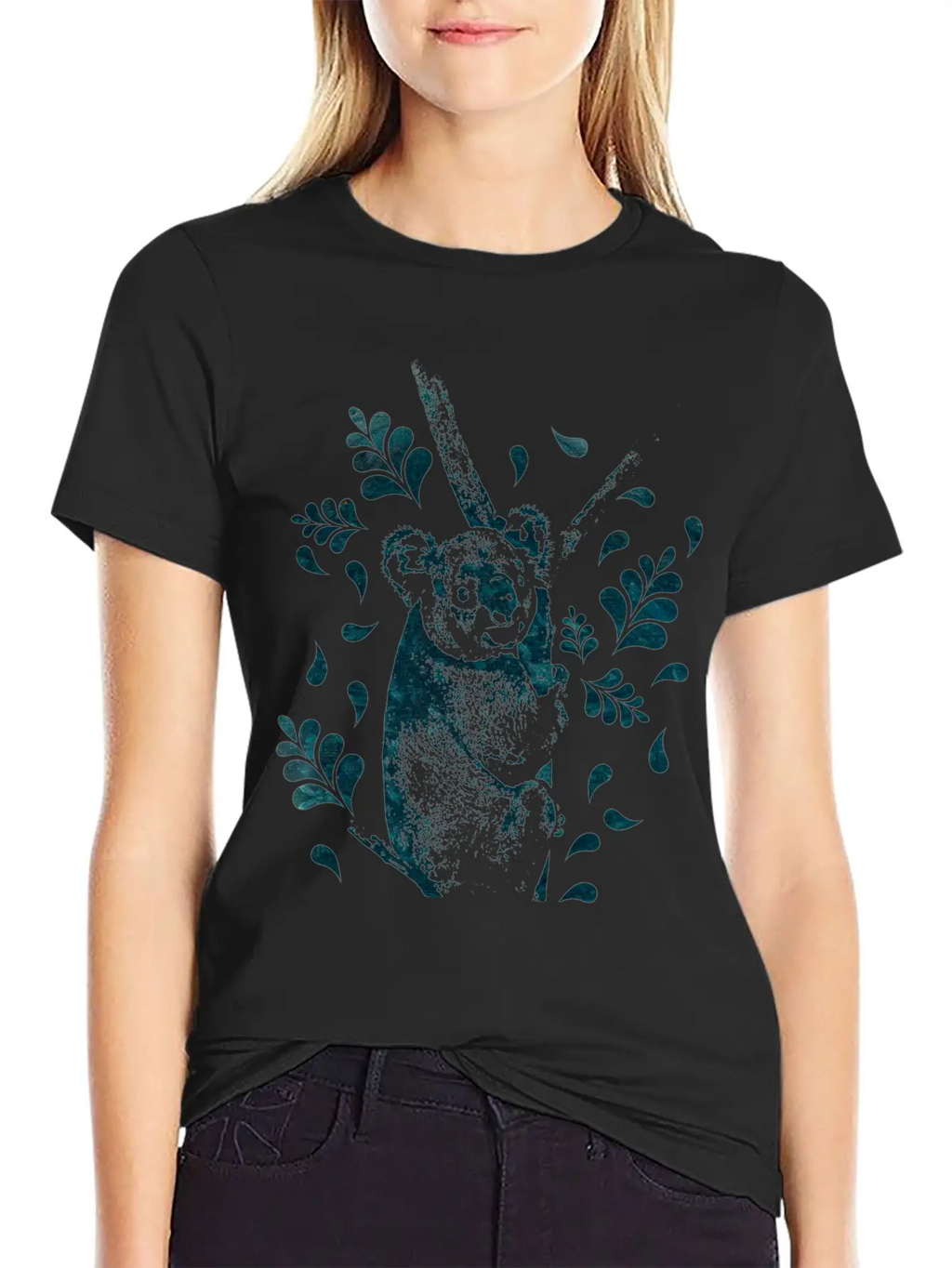Koala Bear Digital Art Unisex Casual T-Shirt – Clean Design For Daily Comfort