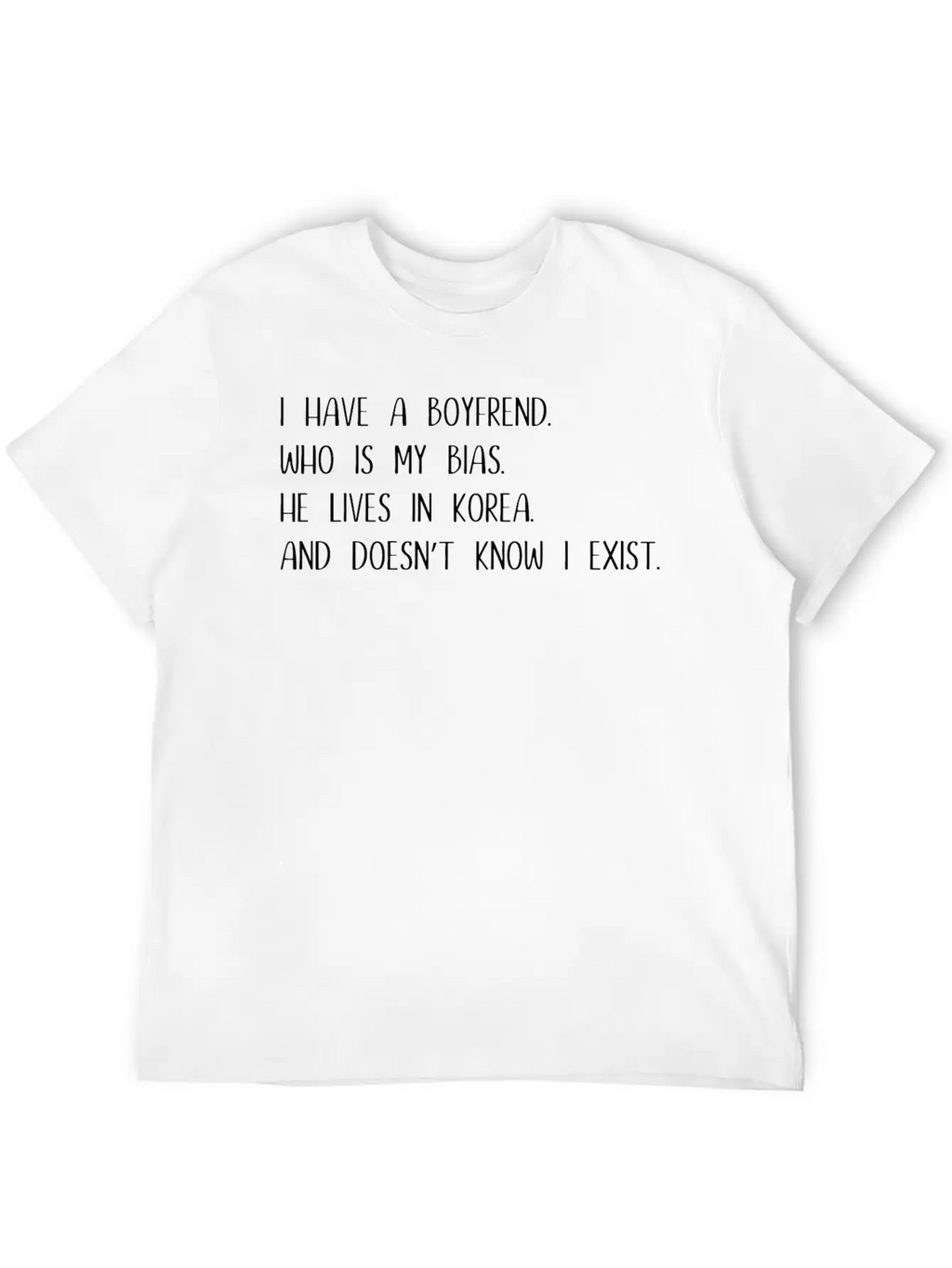 Korea K - Pop Music Gift Saying Unisex Casual T-Shirt – Clean Design For Daily Comfort