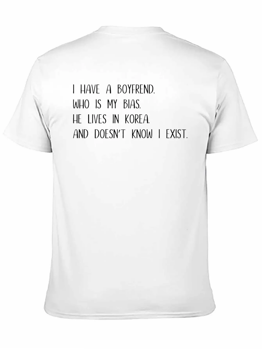 Korea K - Pop Music Gift Saying Unisex Casual T-Shirt – Clean Design For Daily Comfort