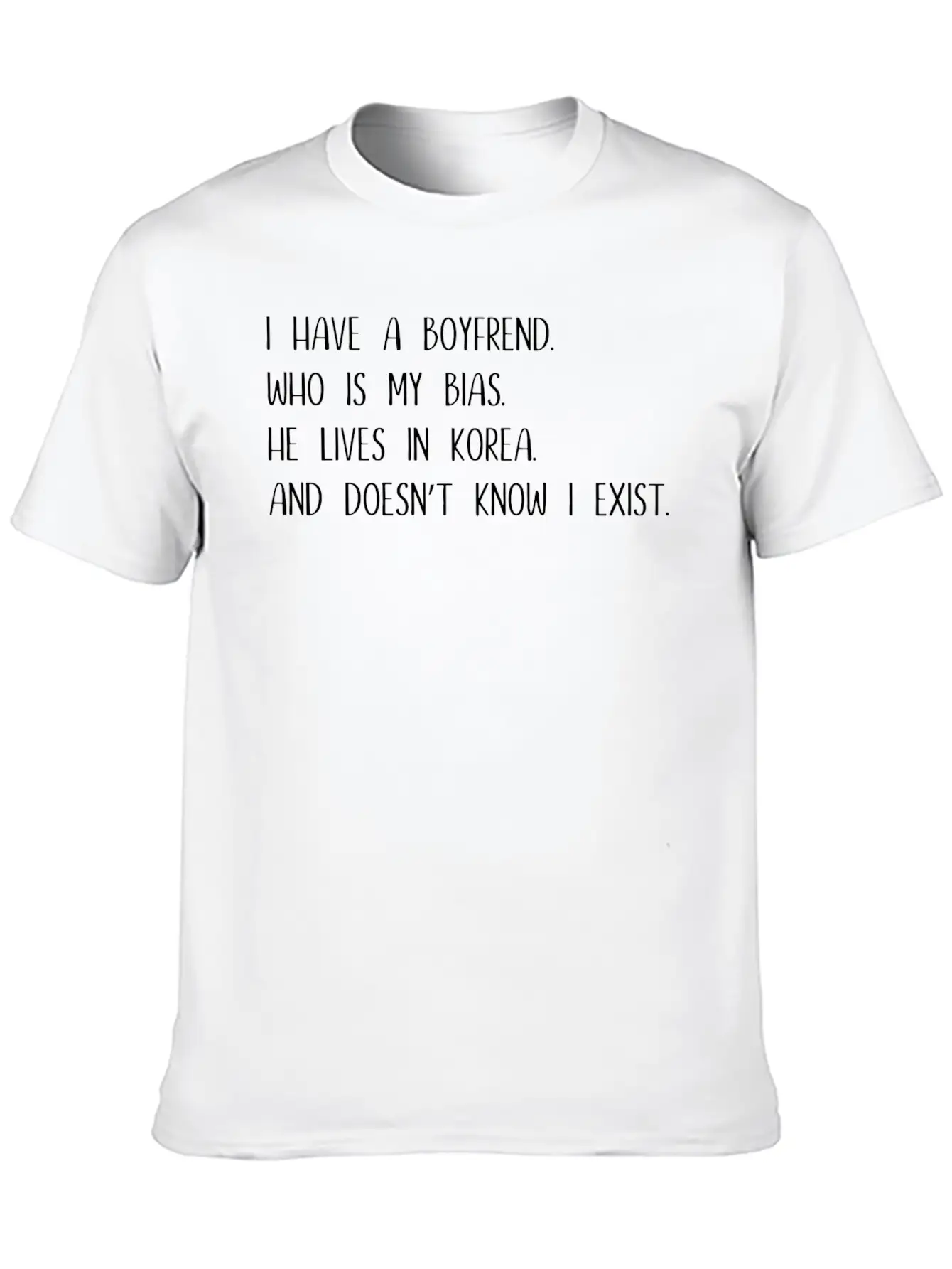 Korea K - Pop Music Gift Saying Unisex Casual T-Shirt – Clean Design For Daily Comfort