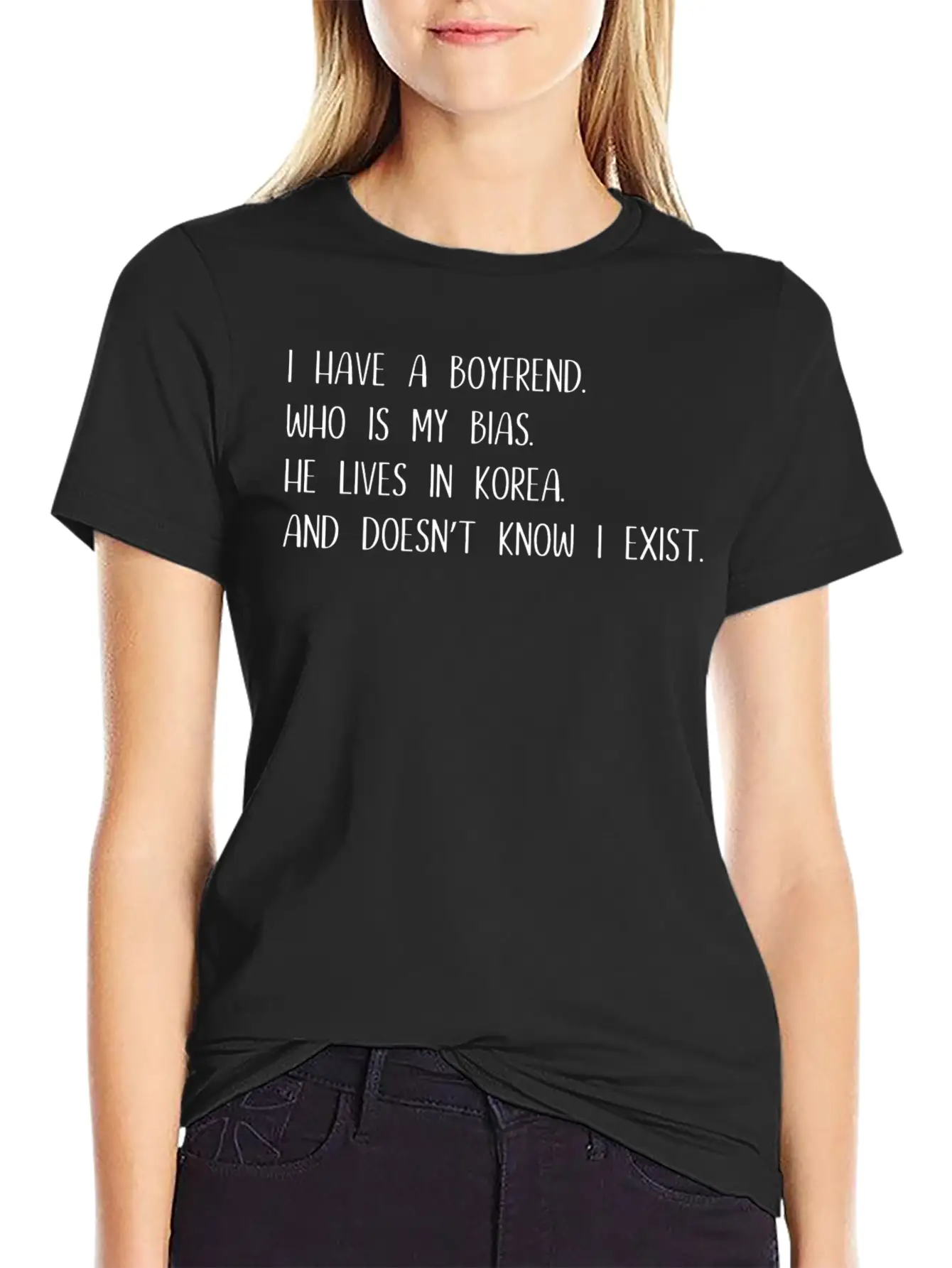 Korea K - Pop Music Gift Saying Unisex Casual T-Shirt – Clean Design For Daily Comfort