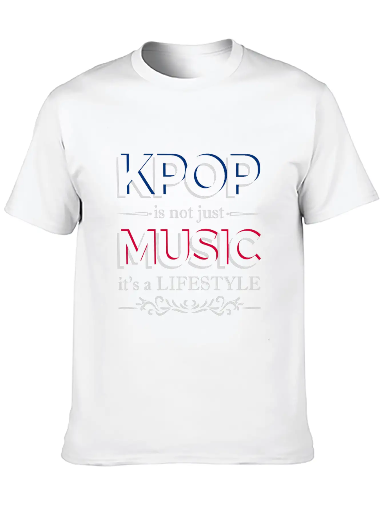 Kpop Is Not Just Music Is A Lifestyle Essential Cotton Tee For Daily Outfits – Unisex Style