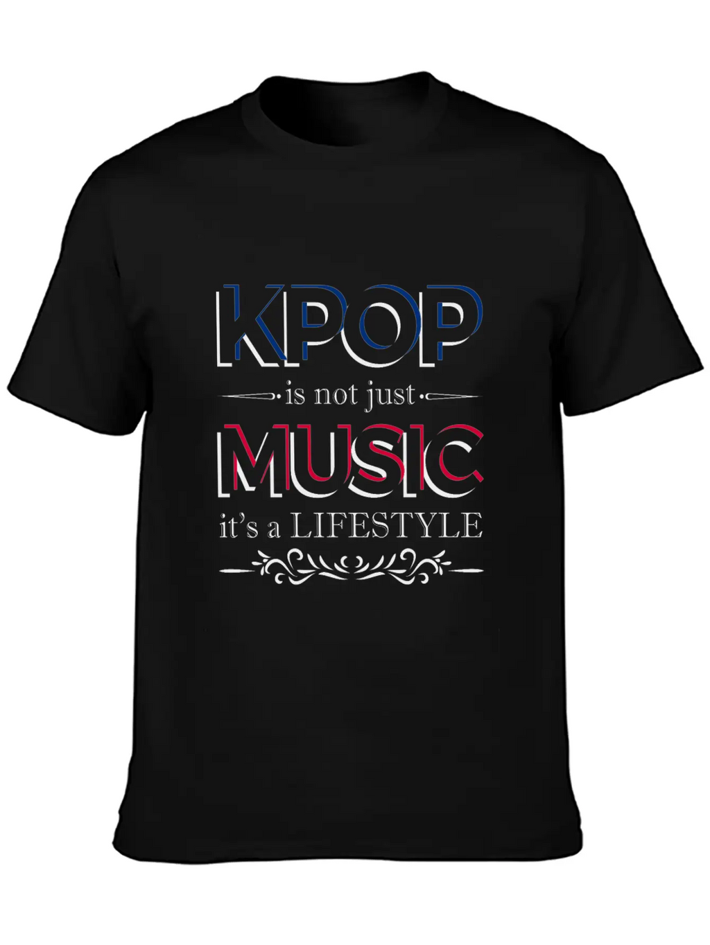 Kpop Is Not Just Music Is A Lifestyle Essential Cotton Tee For Daily Outfits – Unisex Style