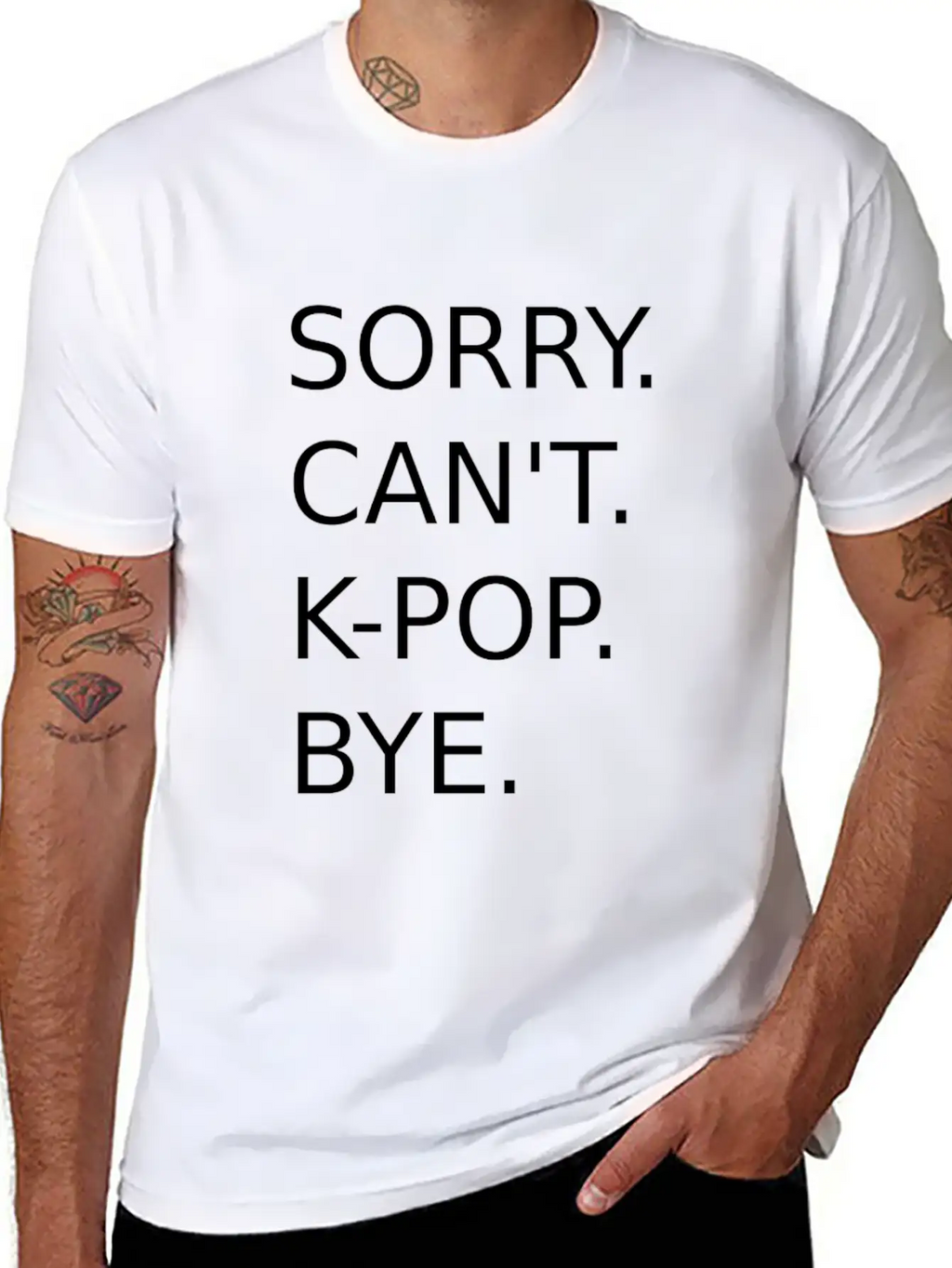 Kpop Korean Pop Music K-Pop Saying Stylish Everyday T-Shirt – Unisex Basic Cotton Tee