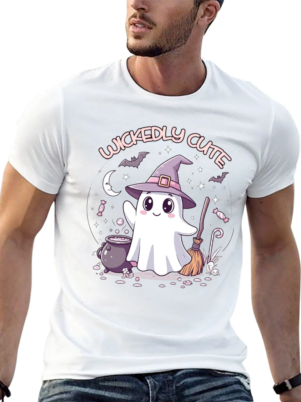 Wickedly Cute Halloween Ghost T-Shirt